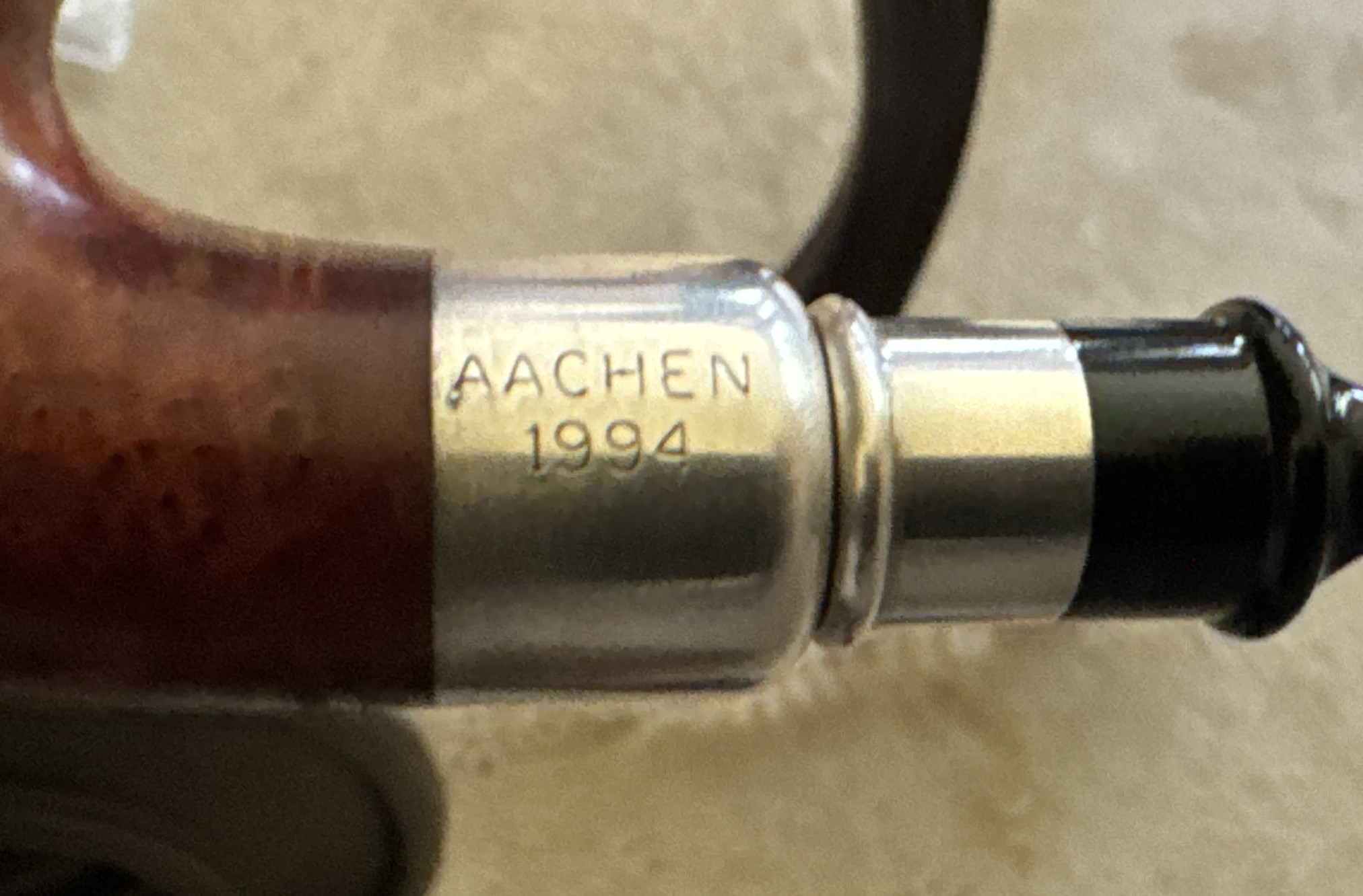 1994 Schneiderwind Jahrespfeife Sterling Silver Spigot Aachen Est 1846 Estate Pipe 11