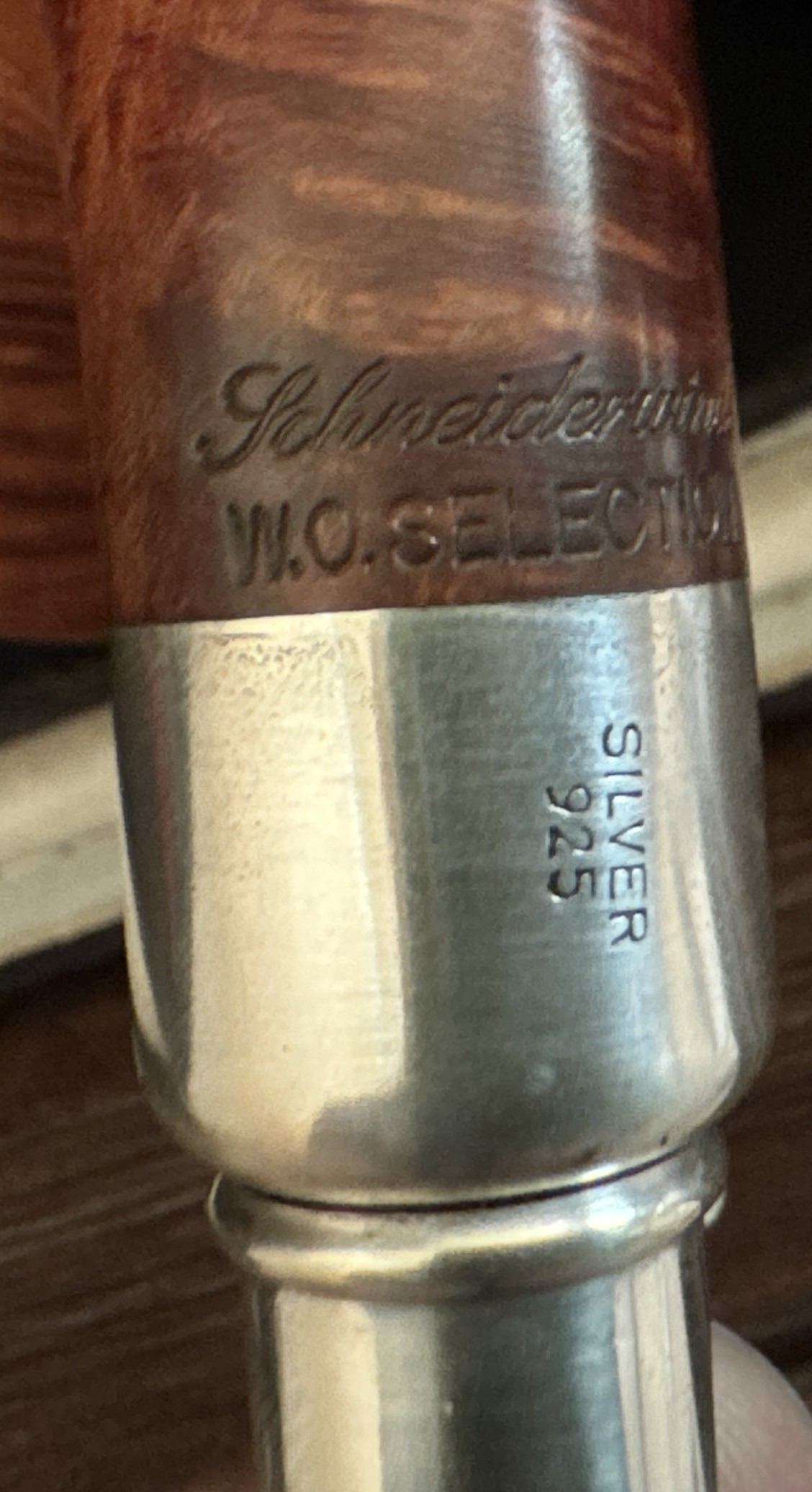 1994 Schneiderwind Jahrespfeife Sterling Silver Spigot Aachen Est 1846 Estate Pipe 12