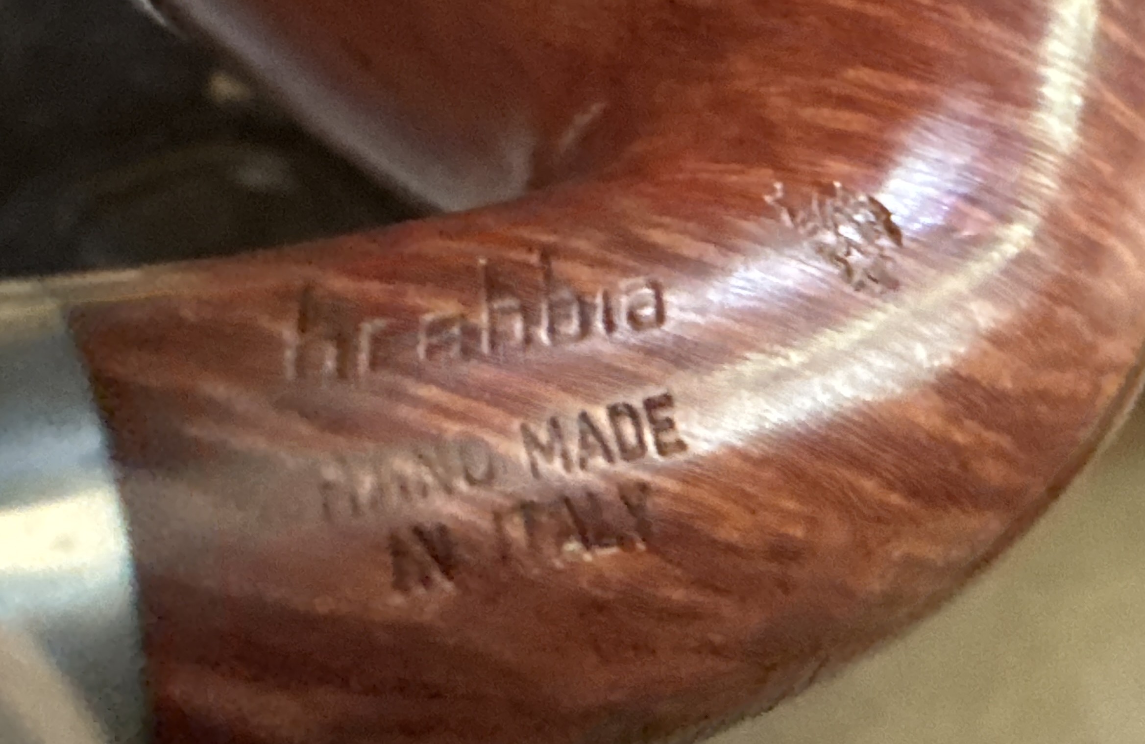 1997 Schneiderwind Jahrespfeife Brebbia Pura Bent Billiard Sterling Silver Cap Unsmoked 15