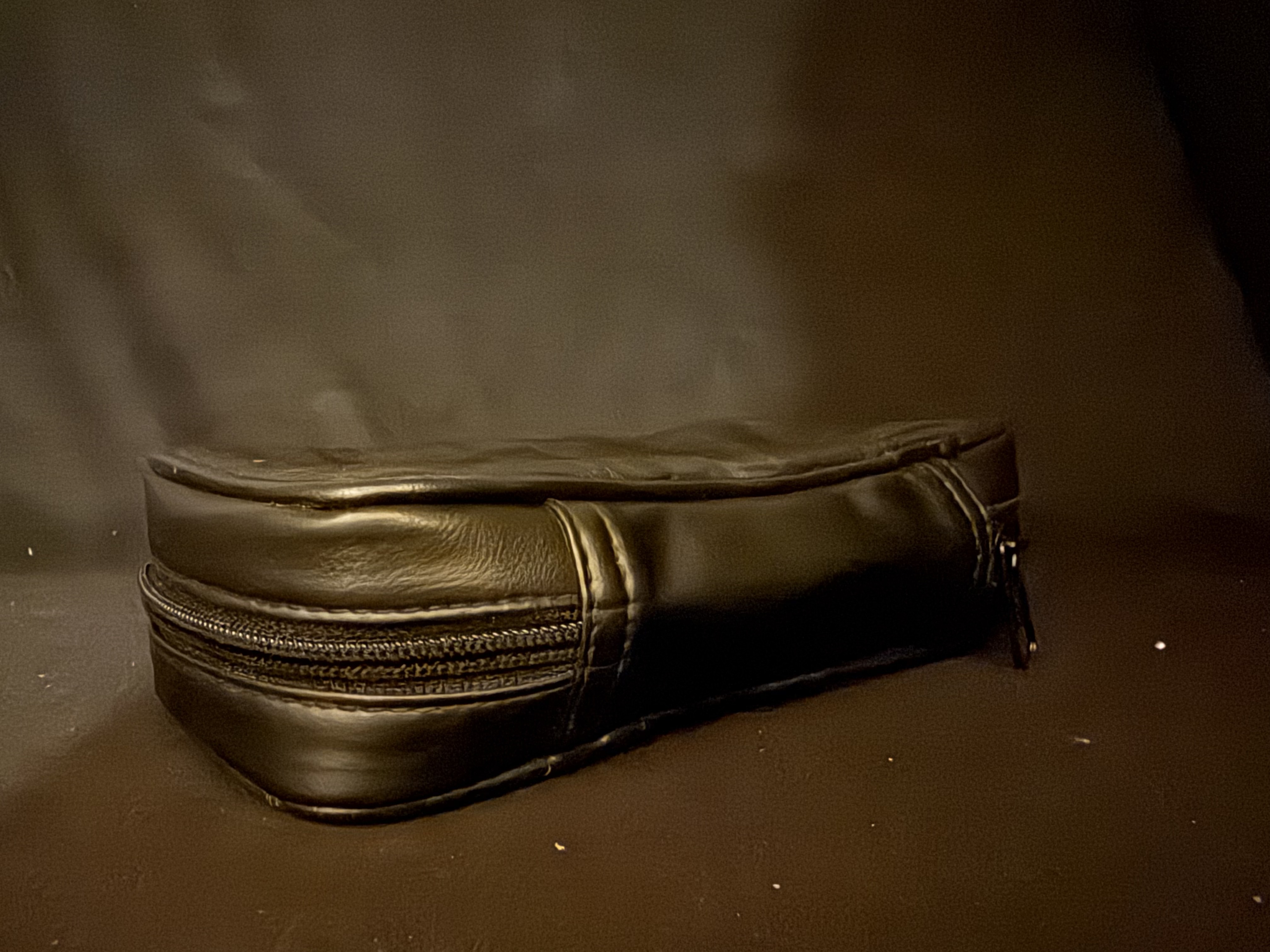 Genuine Soft Black Leather Pipe Bag for 2 Pipes, Accessories and Tobacco Tin 5