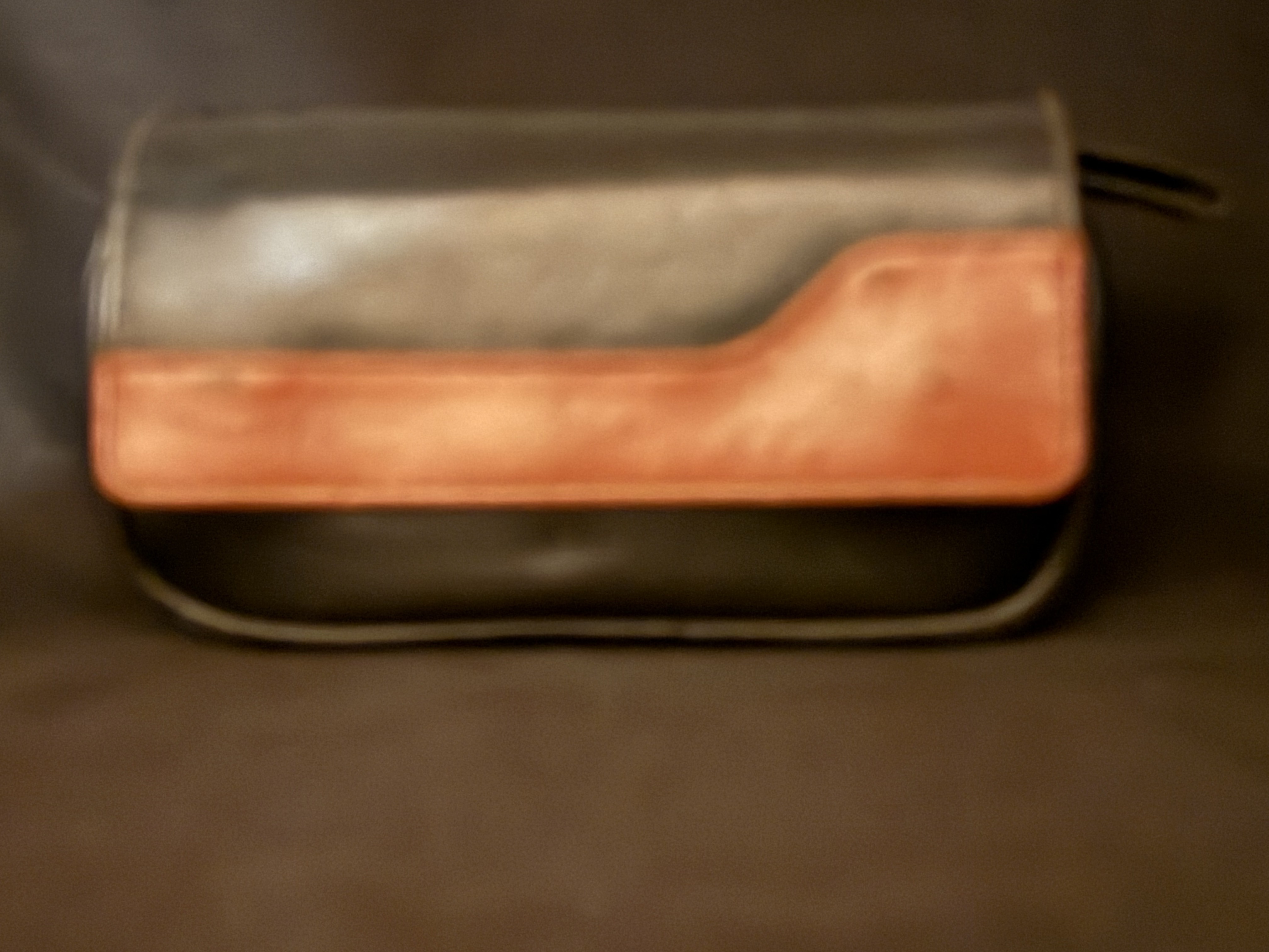 Black and Orange Leather Pipe Bag for 2 Pipes, Zip Case, Outside Pockets 3