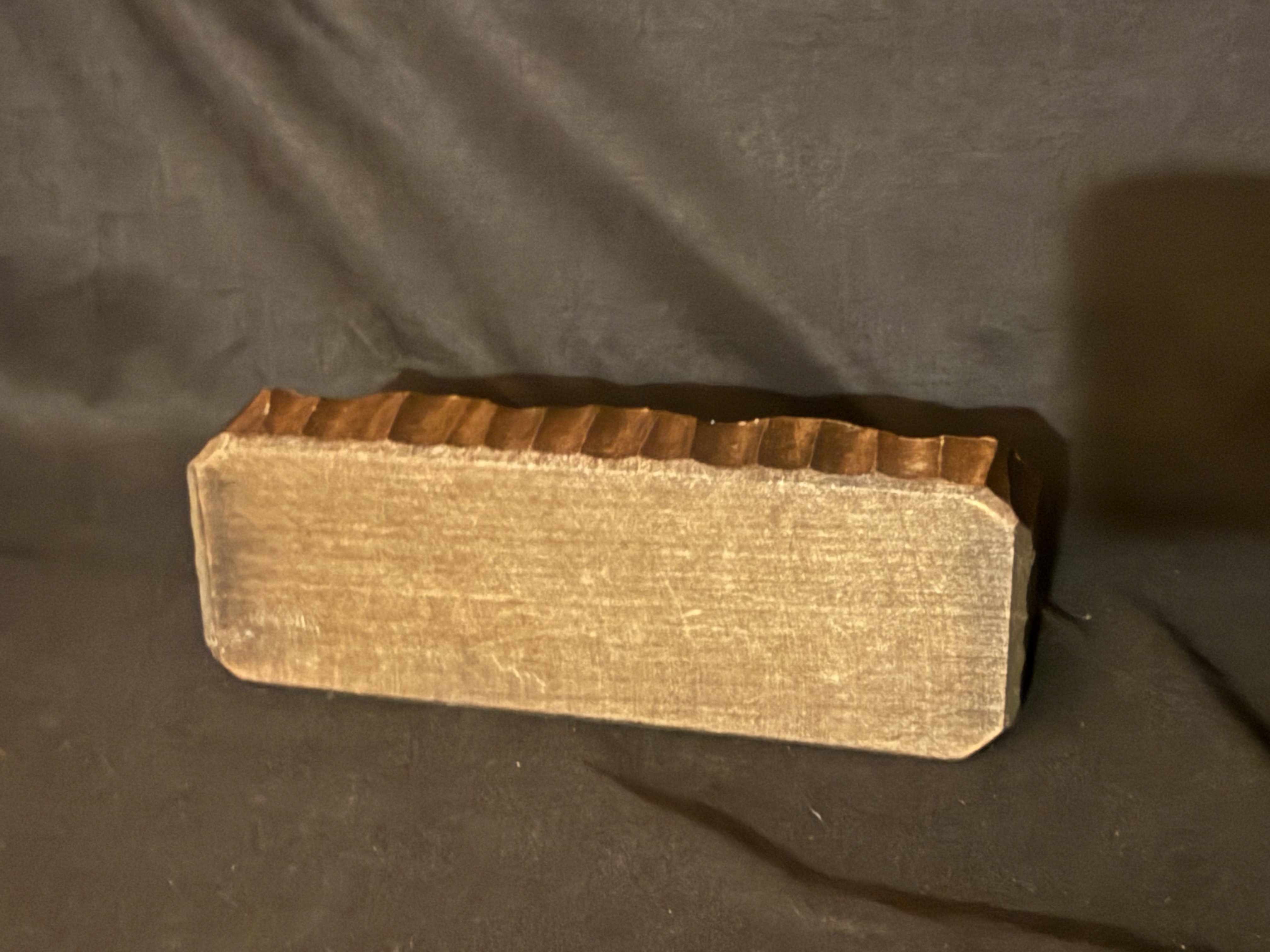 Carved One-Piece Wooden Pipe Stand for 4 Pipes, Pre-Owned 6