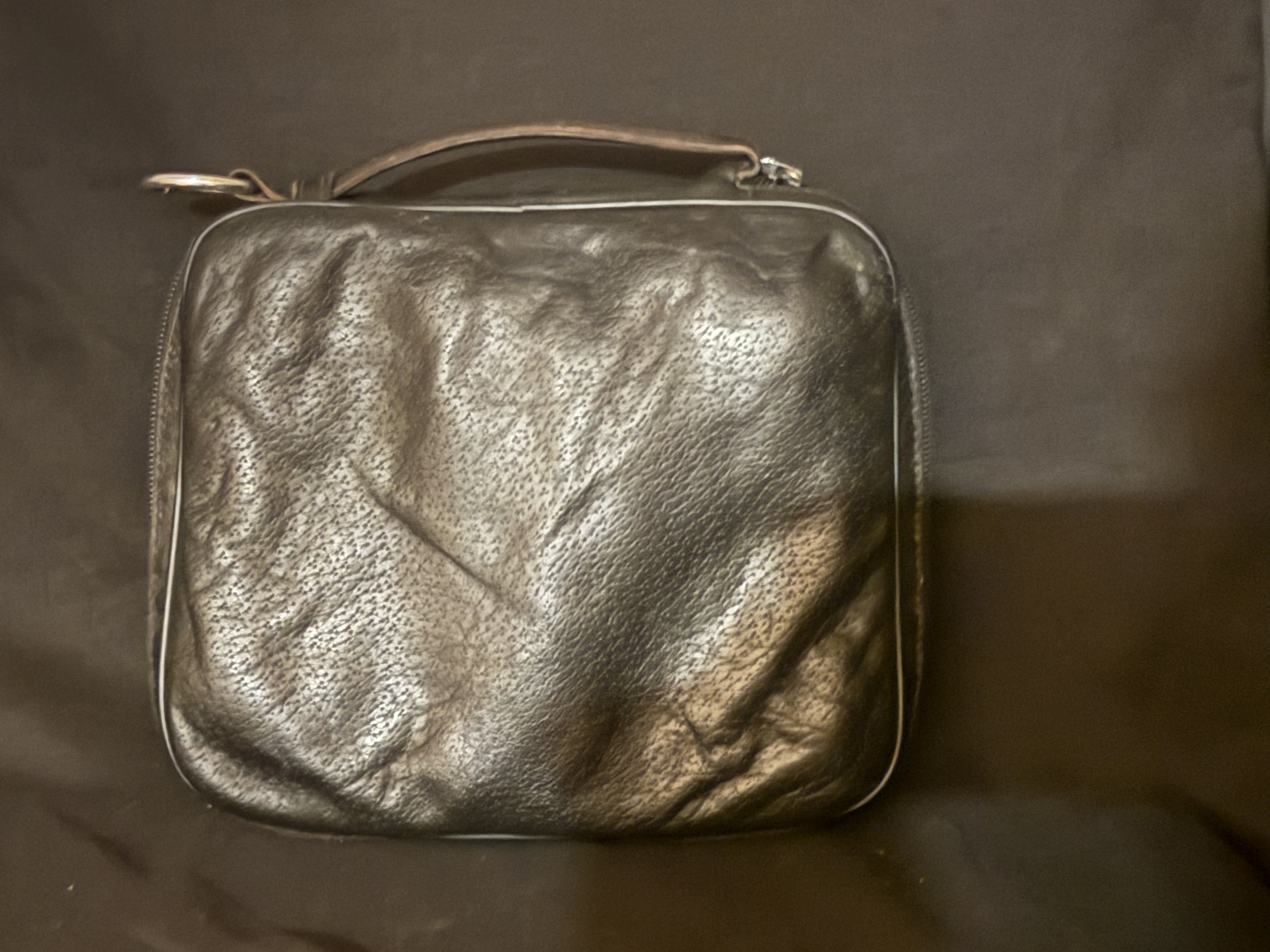 DERESO Black Leather Pipe Bag for 7 Pipes, Accessories and Tobacco Tin, Pre-Used in Very Good Condition 7