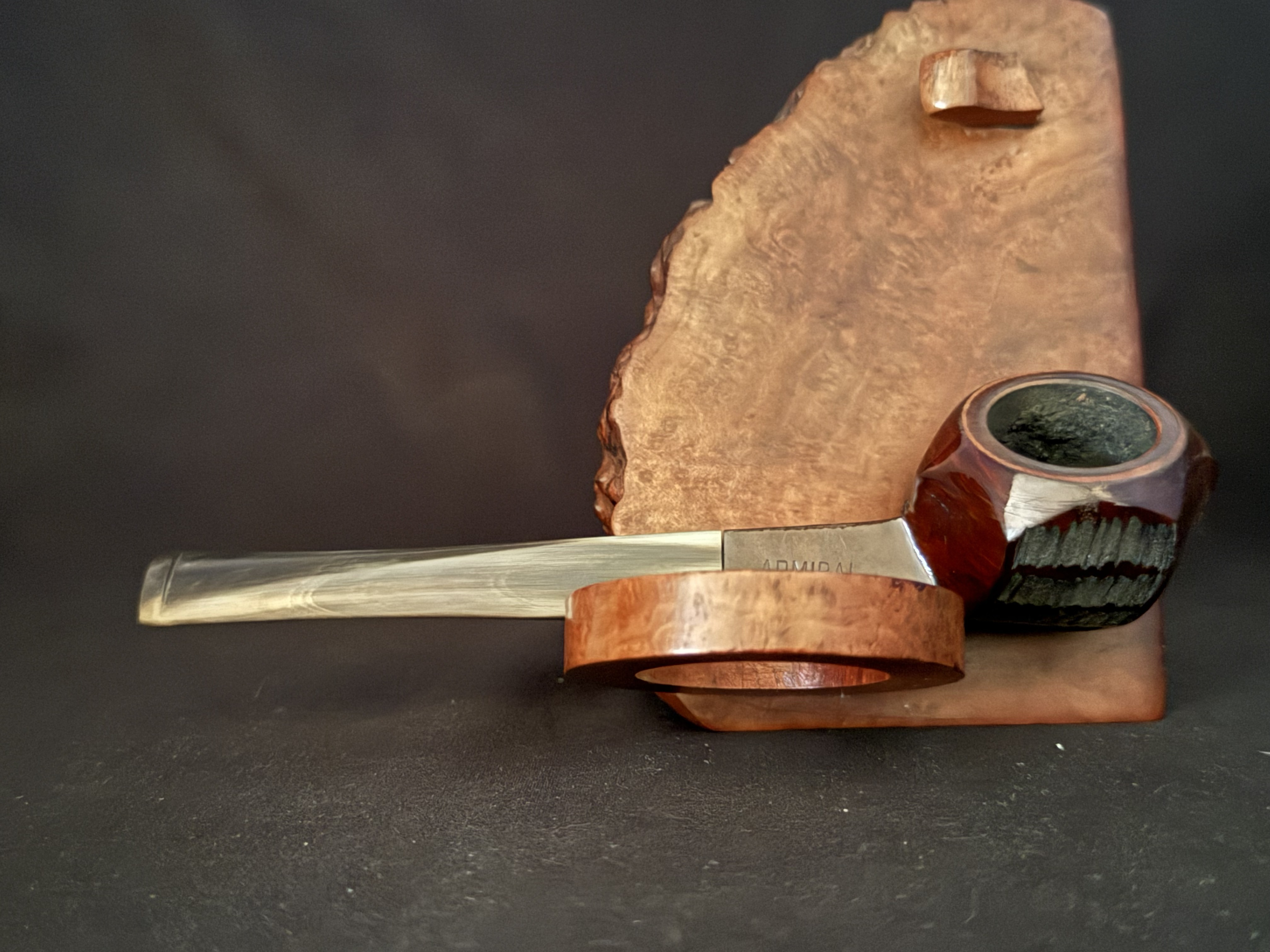 Admiral Bruyere Hexagonal Vest Pocket Pipe - Bakelite Stem 4