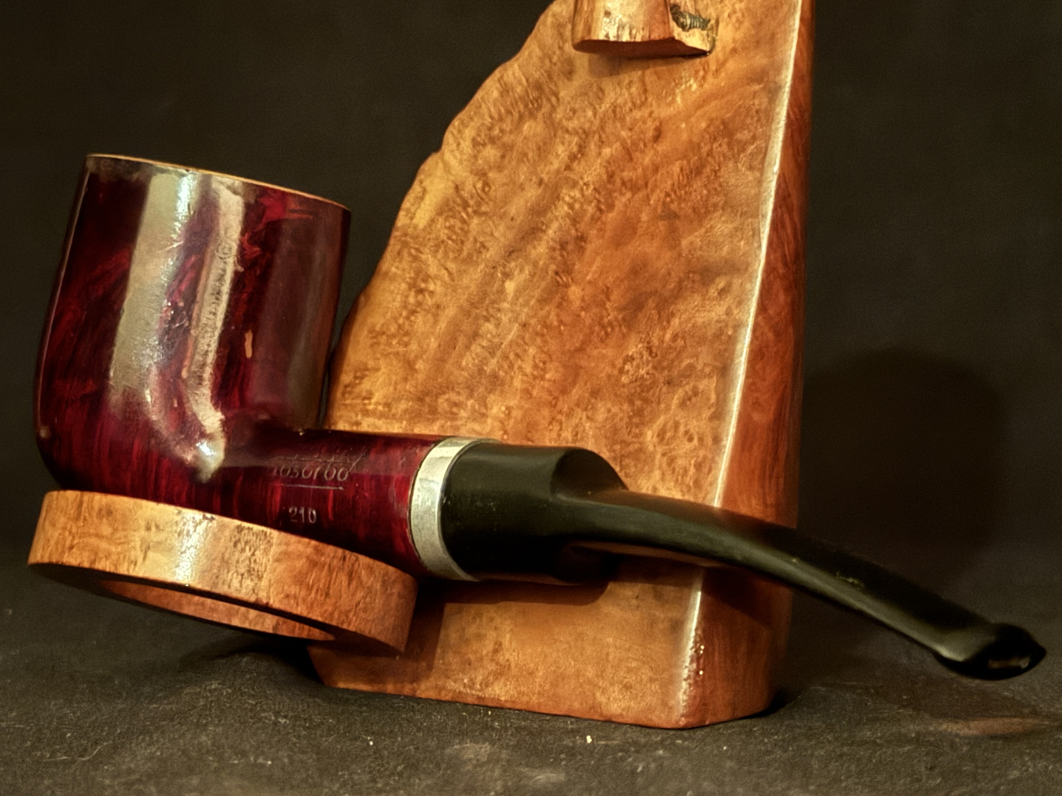 Adsorba 210 Reddish Smooth Straight Billiard Estate Pipe 2