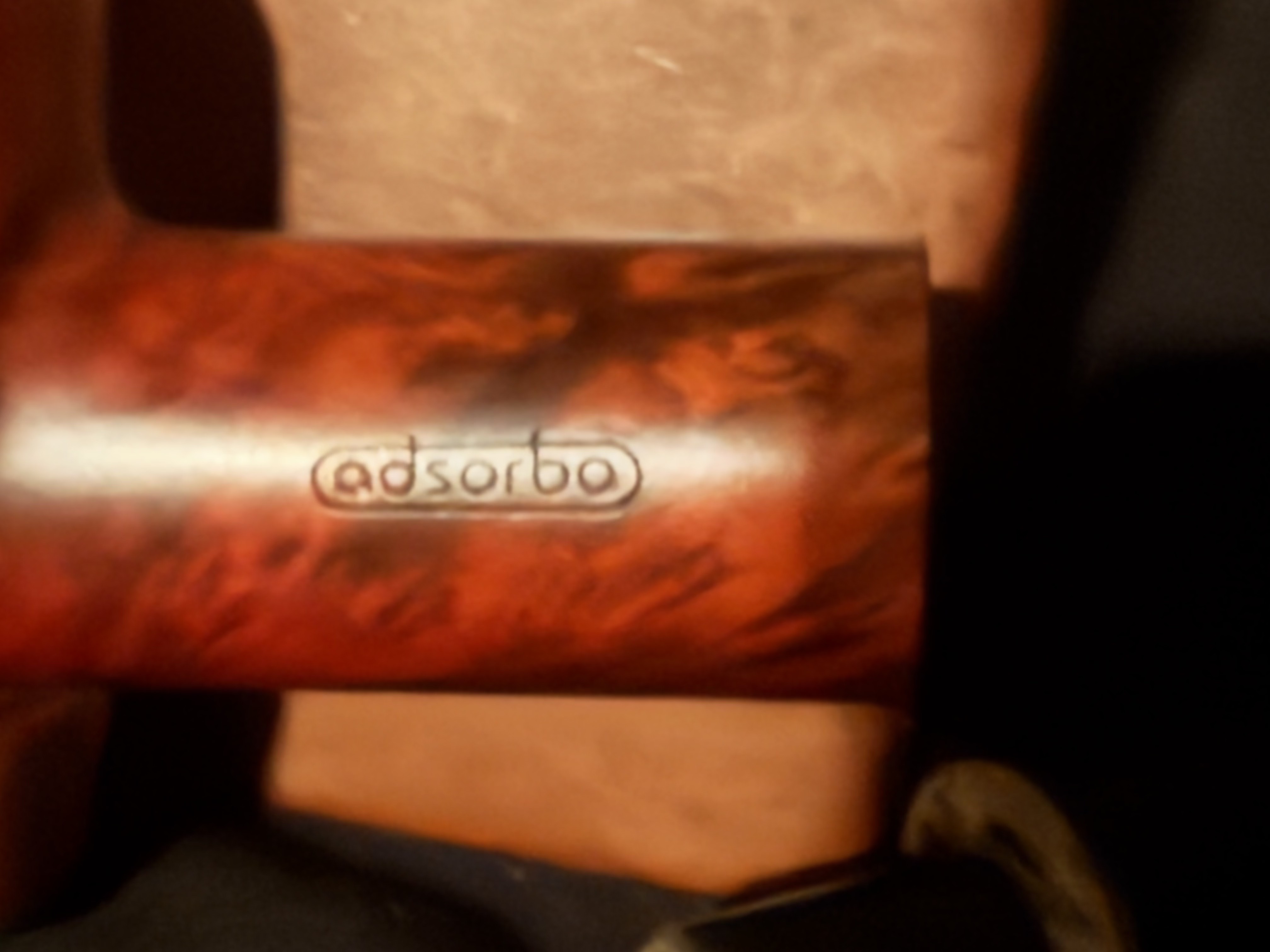 Denicotea Adsorba 218 Rhodesian Smooth Briar Estate Pipe - Vulcanite Saddle 9mm Filter Fishtail Stem, Unsmoked 9