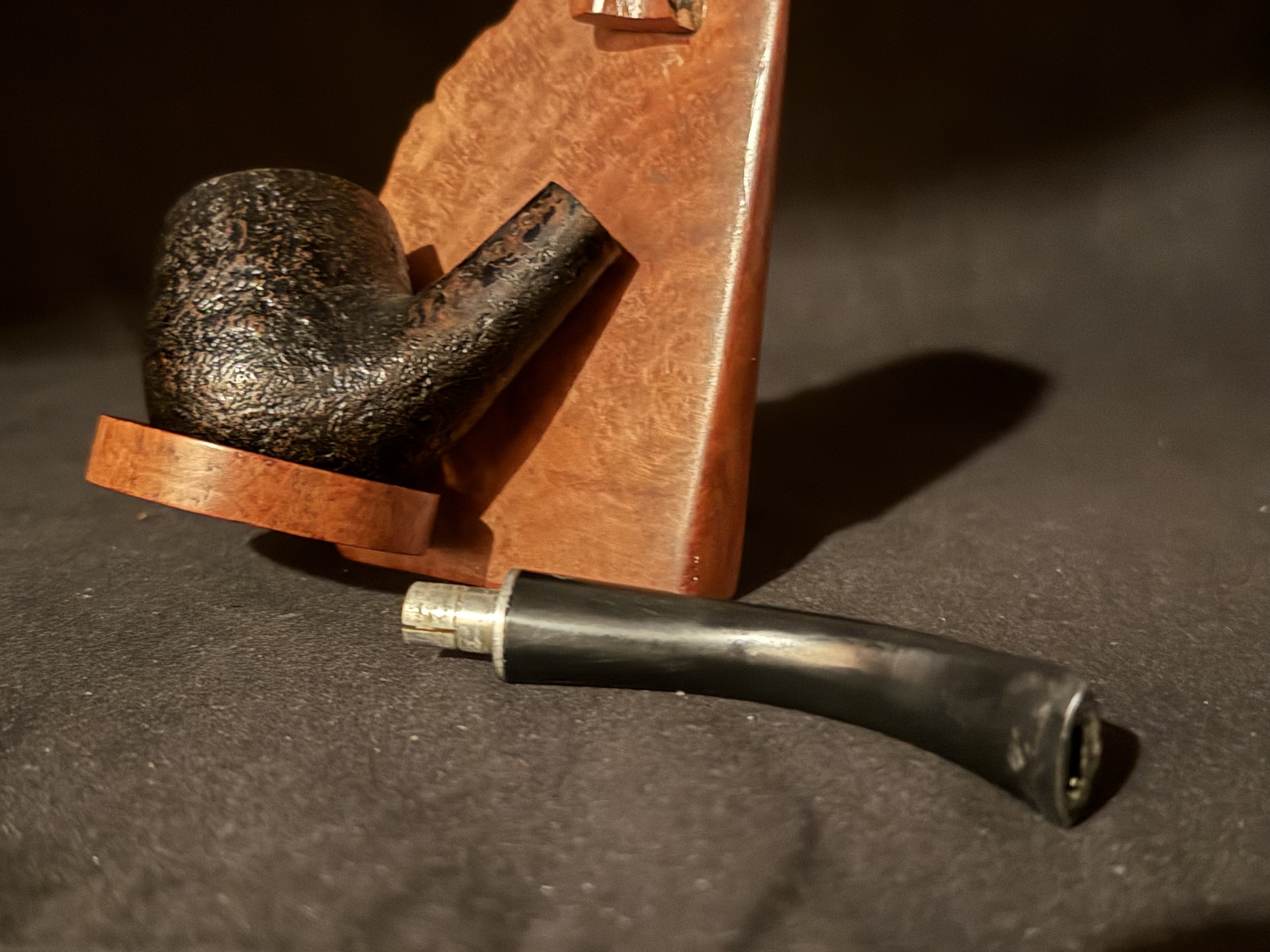 American Estate Medico sandblast bent billiard 3