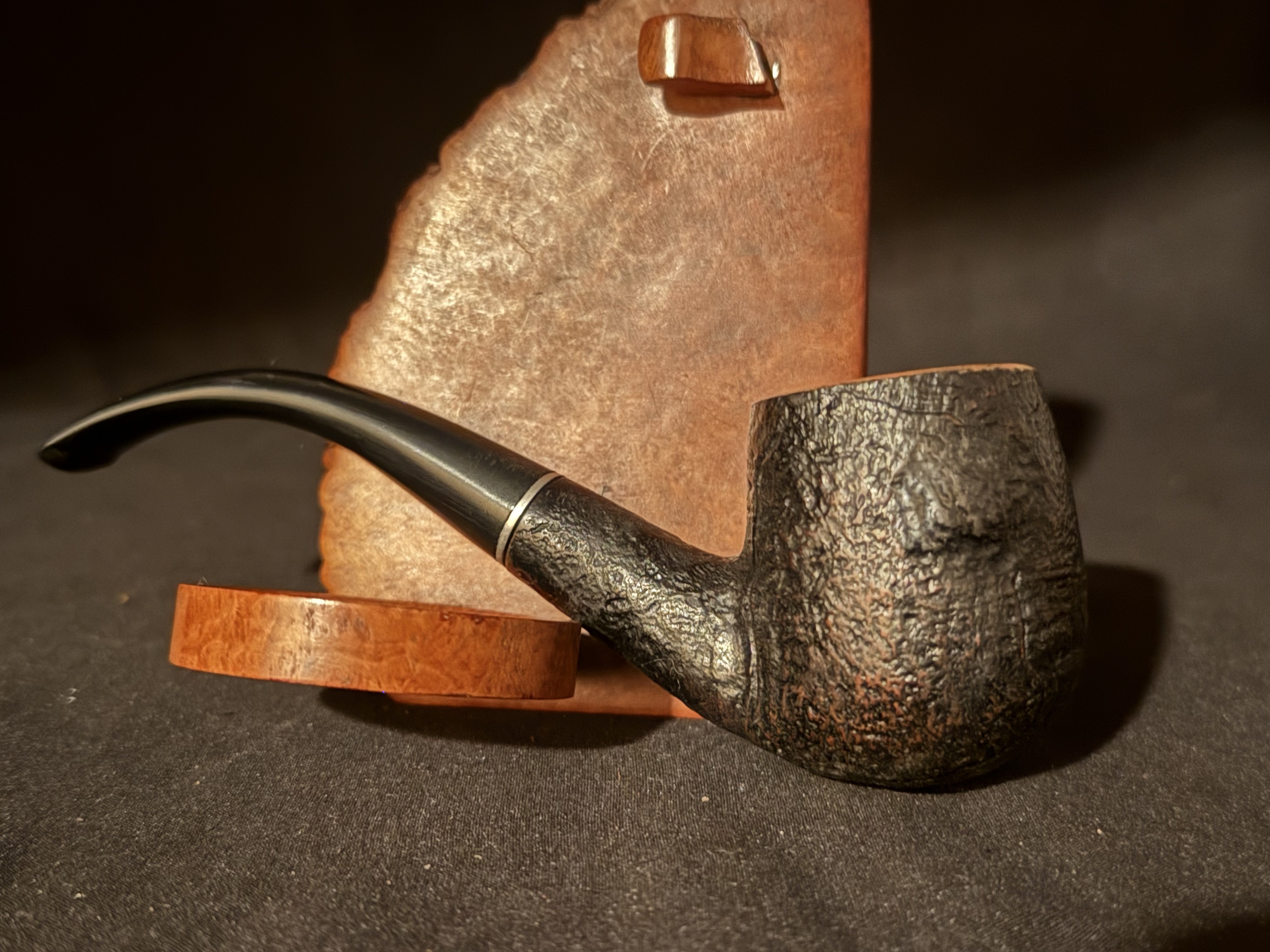 American Estate Medico sandblast bent billiard 4