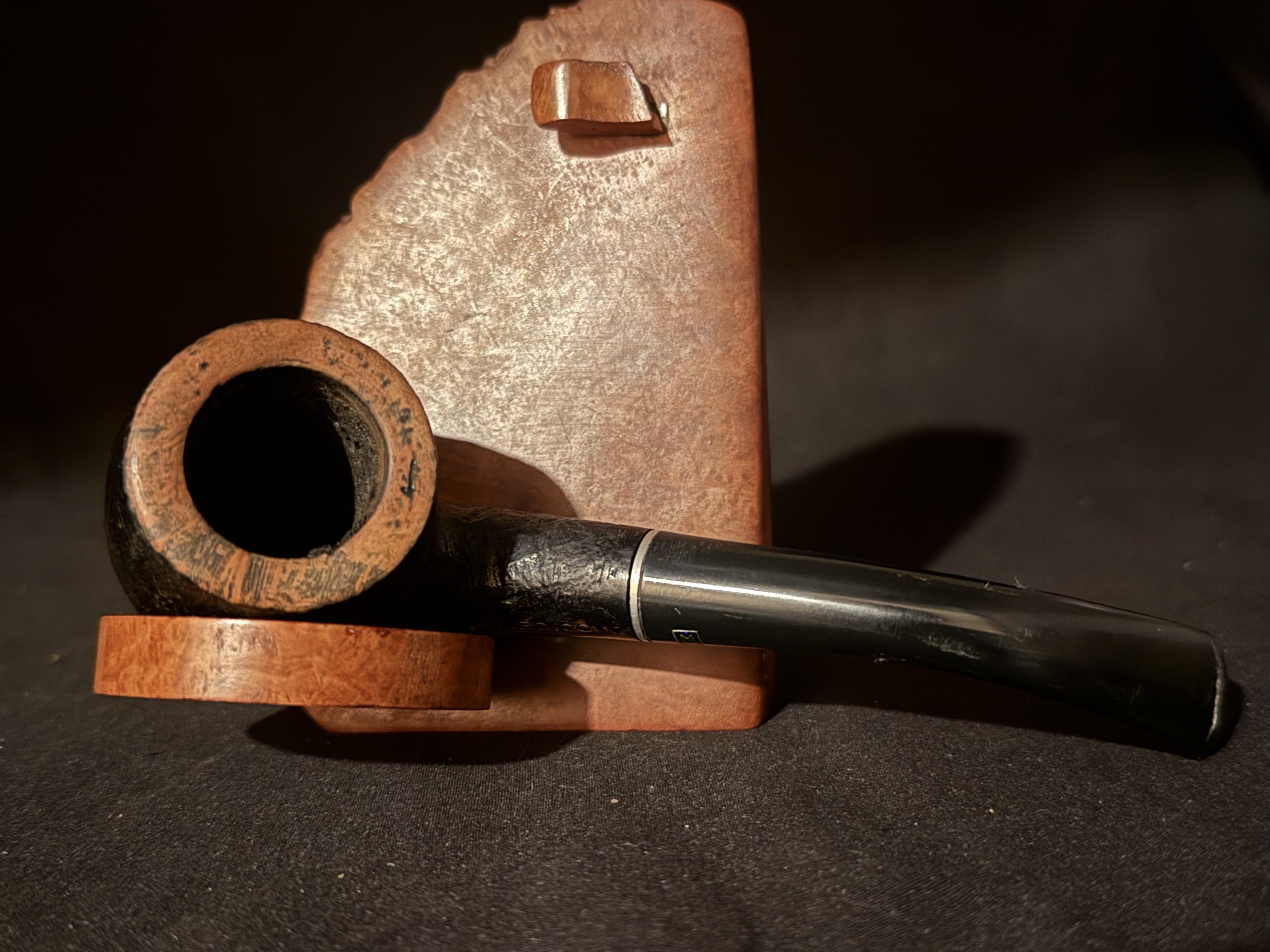 American Estate Medico sandblast bent billiard 5