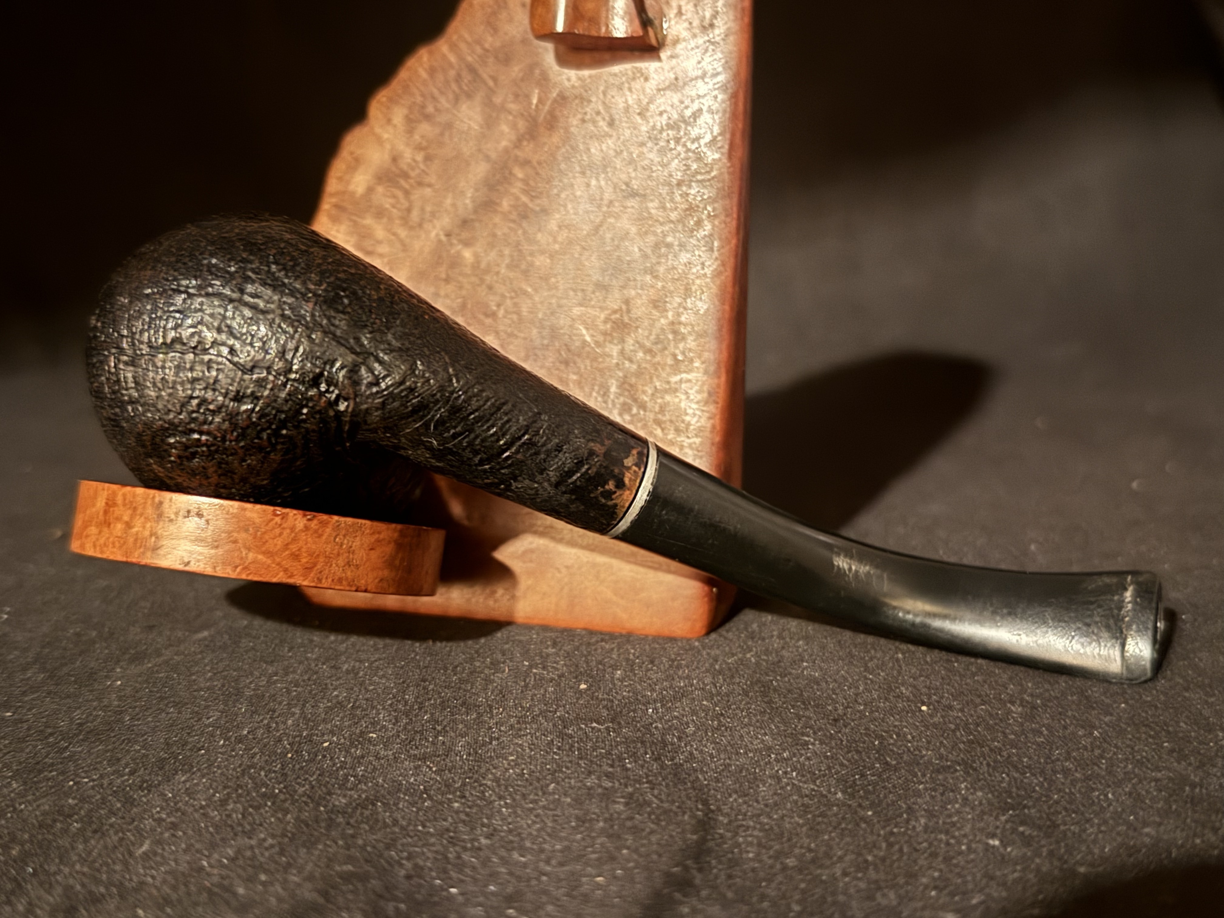 American Estate Medico sandblast bent billiard 6