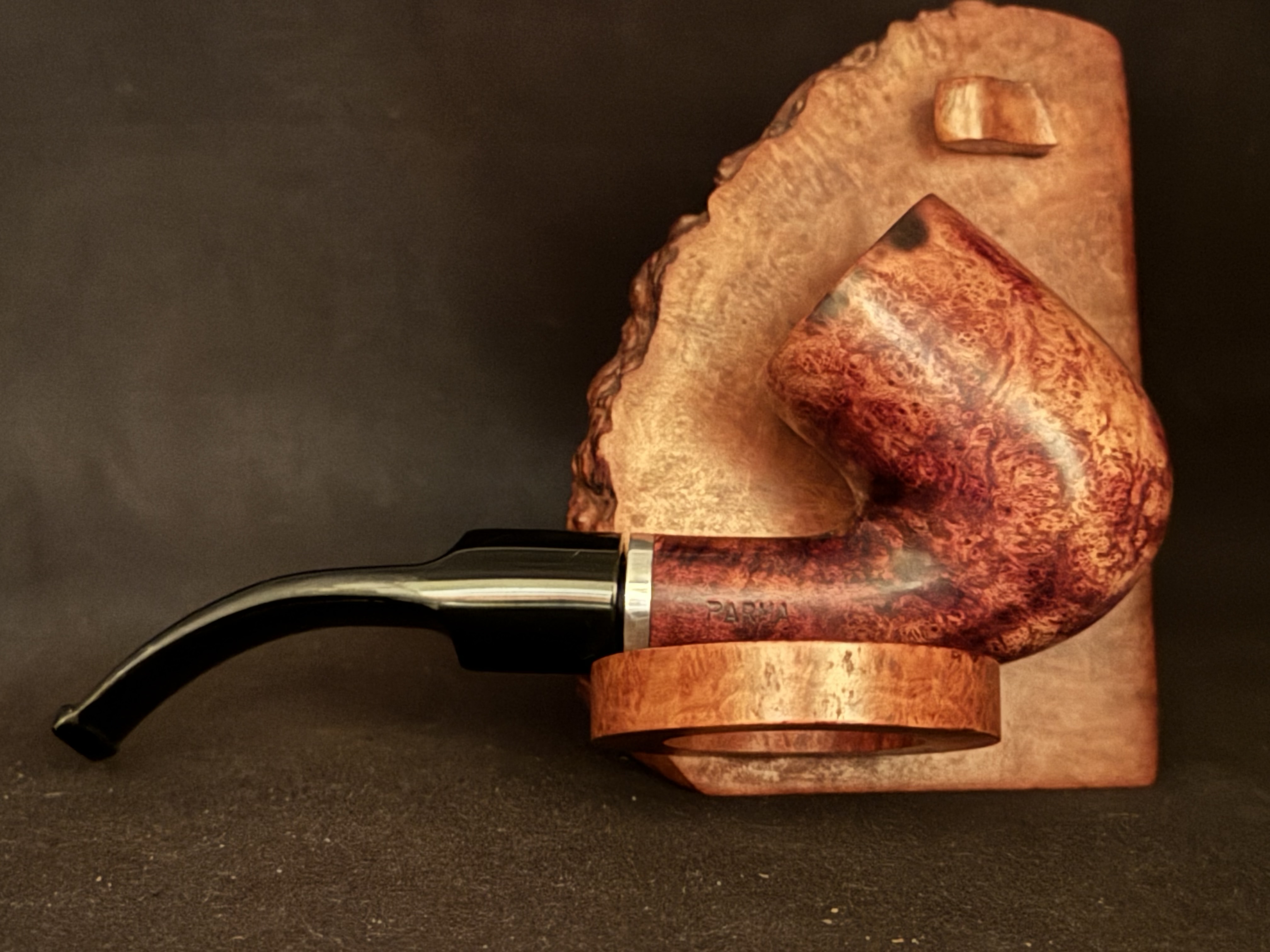 Angelo Parma 1402 Bent Billiard Smooth Estate Pipe 4