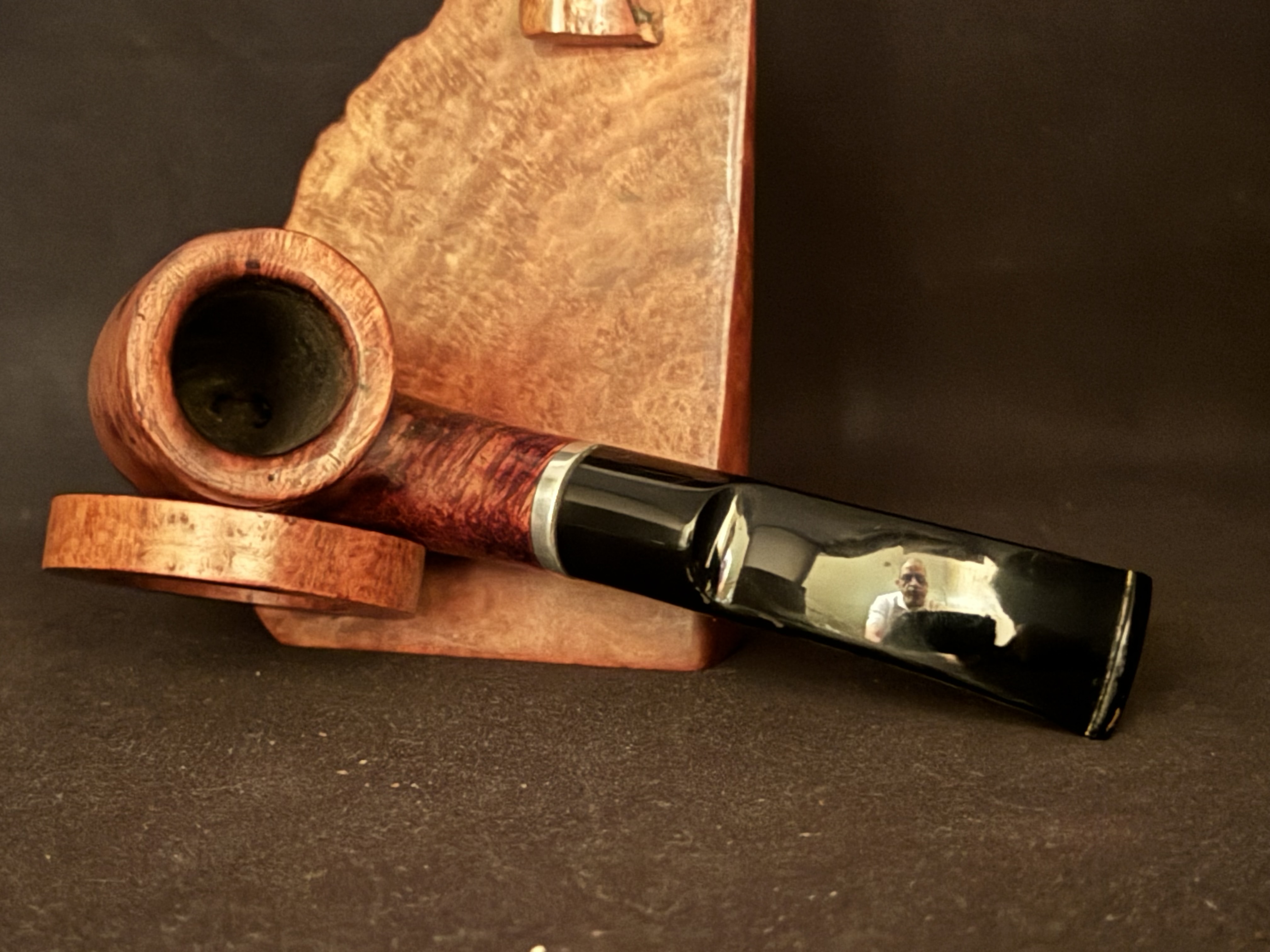 Angelo Parma 1402 Bent Billiard Smooth Estate Pipe 5