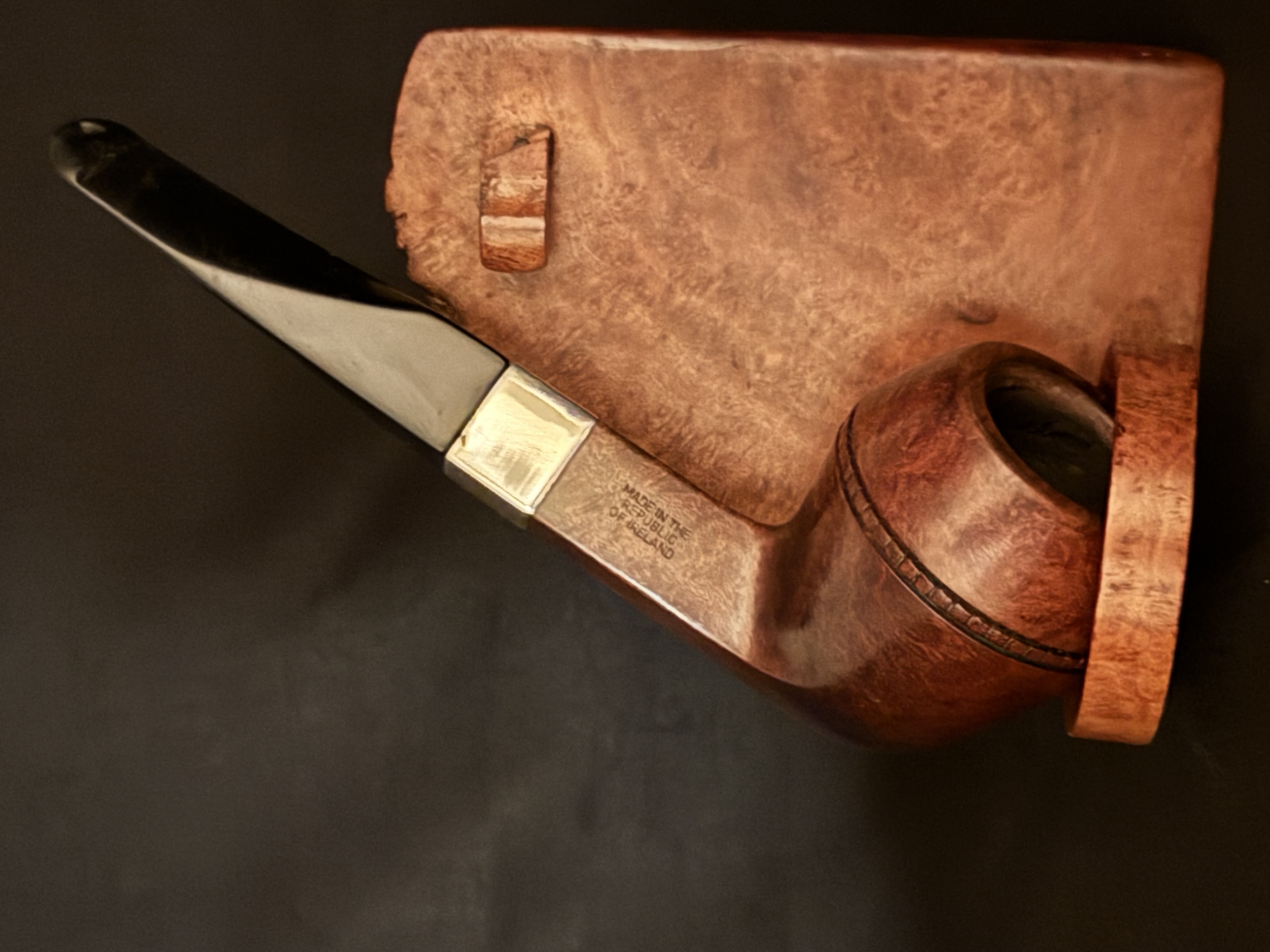 Peterson Sherlock Holmes Baker Street Vulcanite Diamond Stem Era 1990s Estate Pipe 2