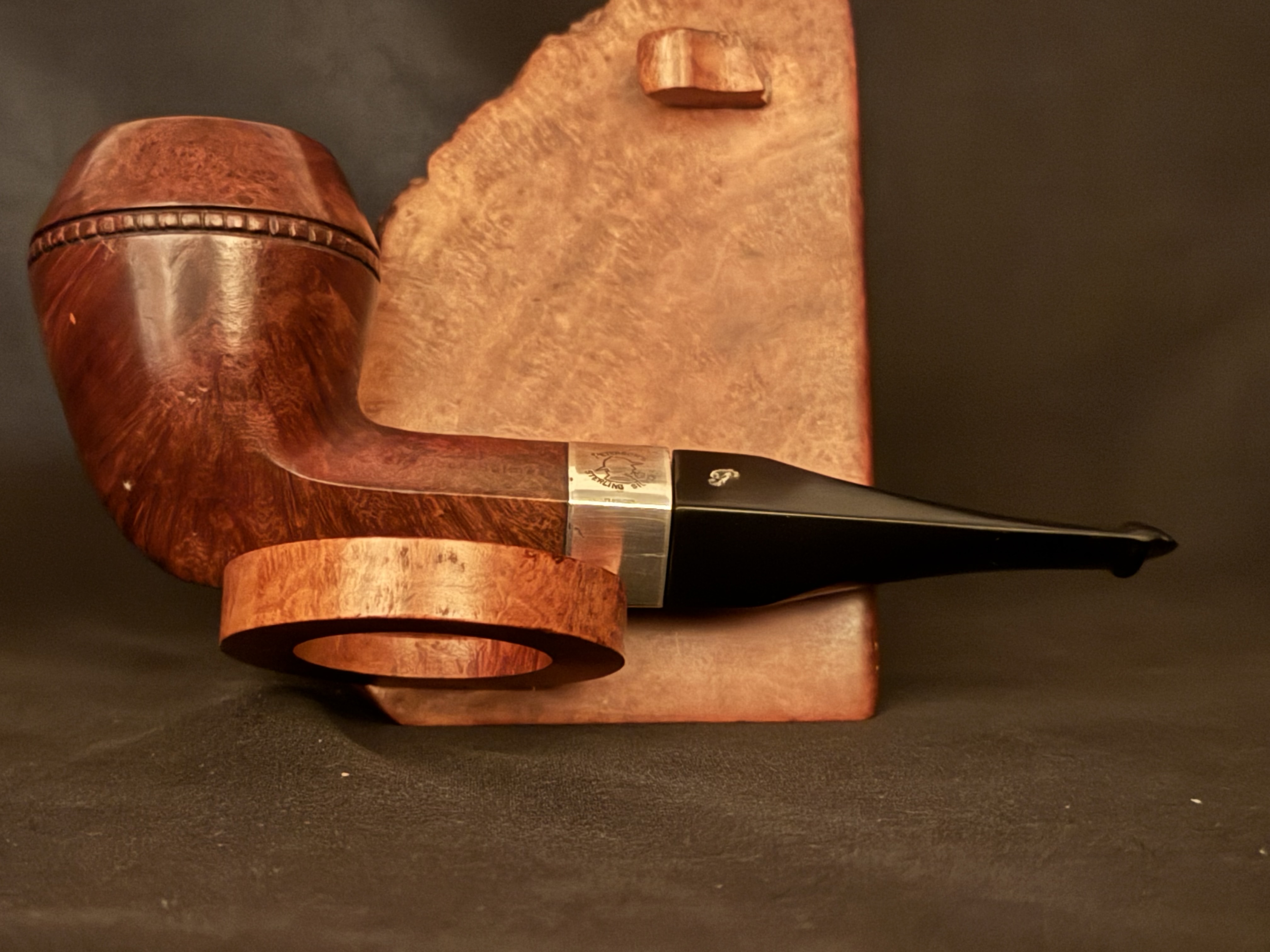 Peterson Sherlock Holmes Baker Street Vulcanite Diamond Stem Era 1990s Estate Pipe 3