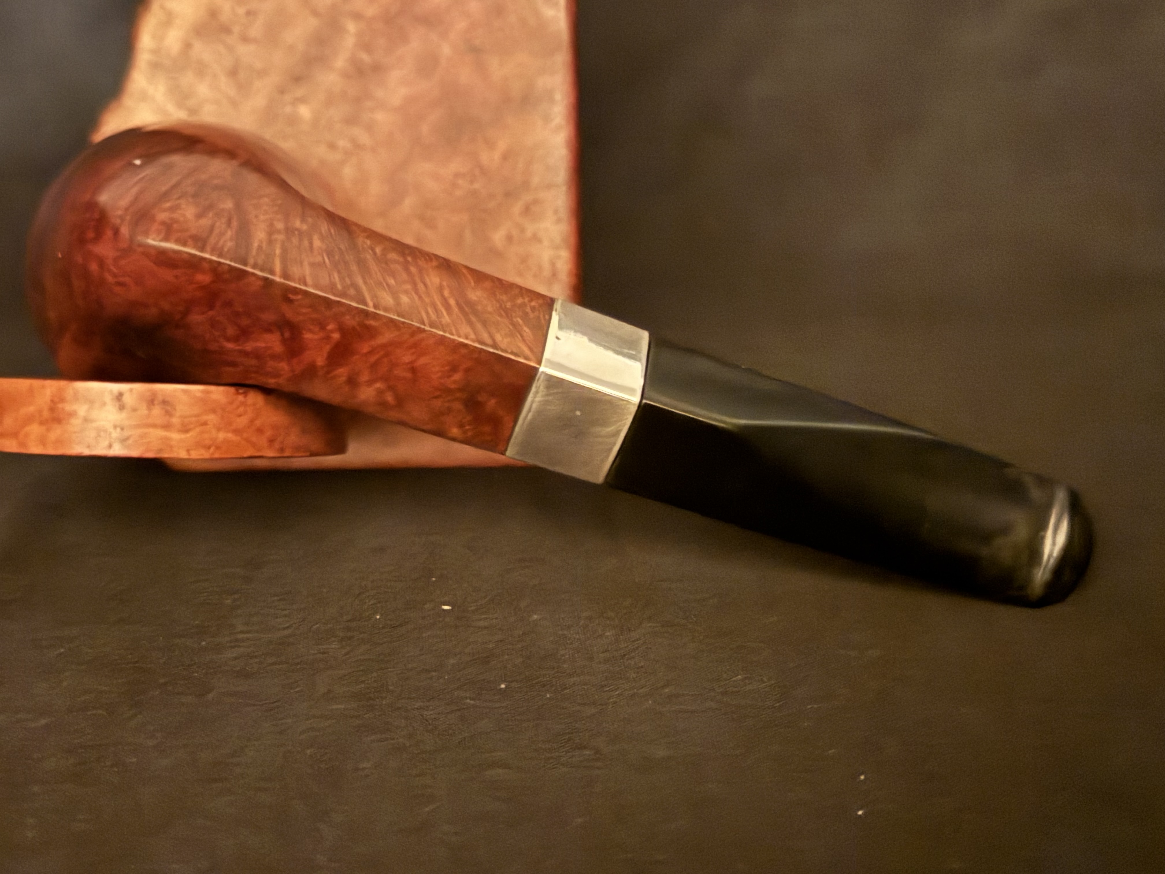 Peterson Sherlock Holmes Baker Street Vulcanite Diamond Stem Era 1990s Estate Pipe 6