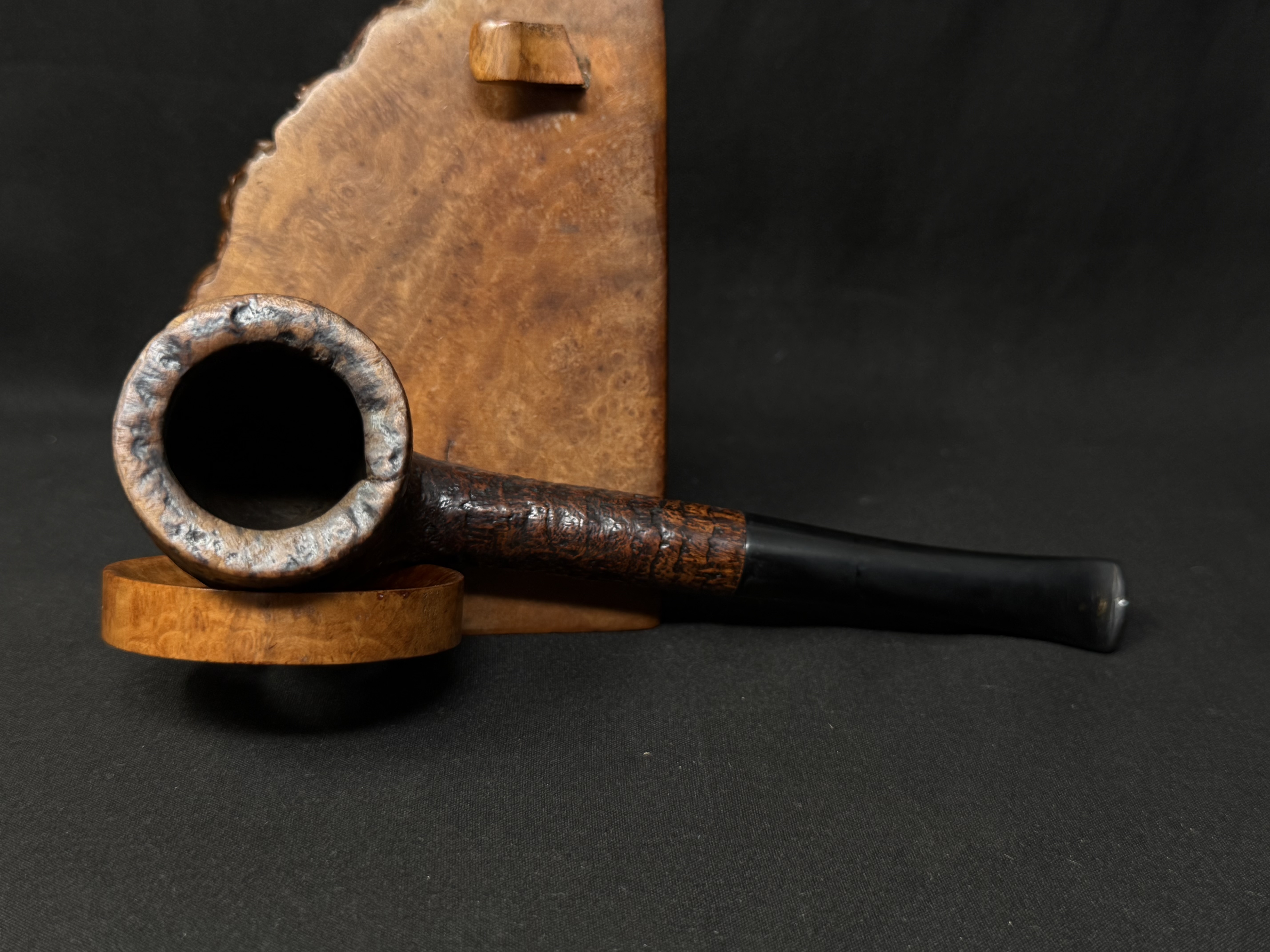 Bari Deluxe 756 Sandblasted Straight Billiard Estate Pipe Denmark 5