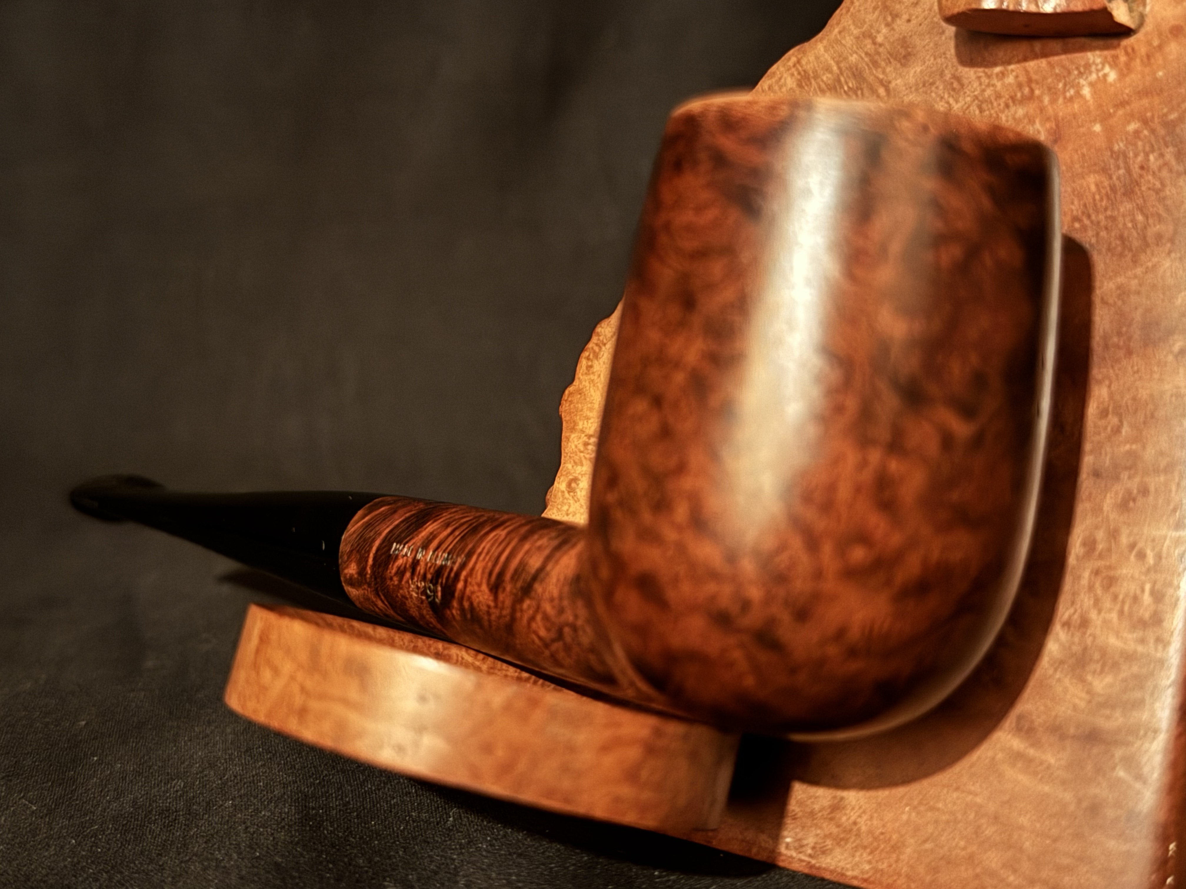 Bari Harmonie 8290 Smooth Straight Billiard Estate Pipe Denmark 7