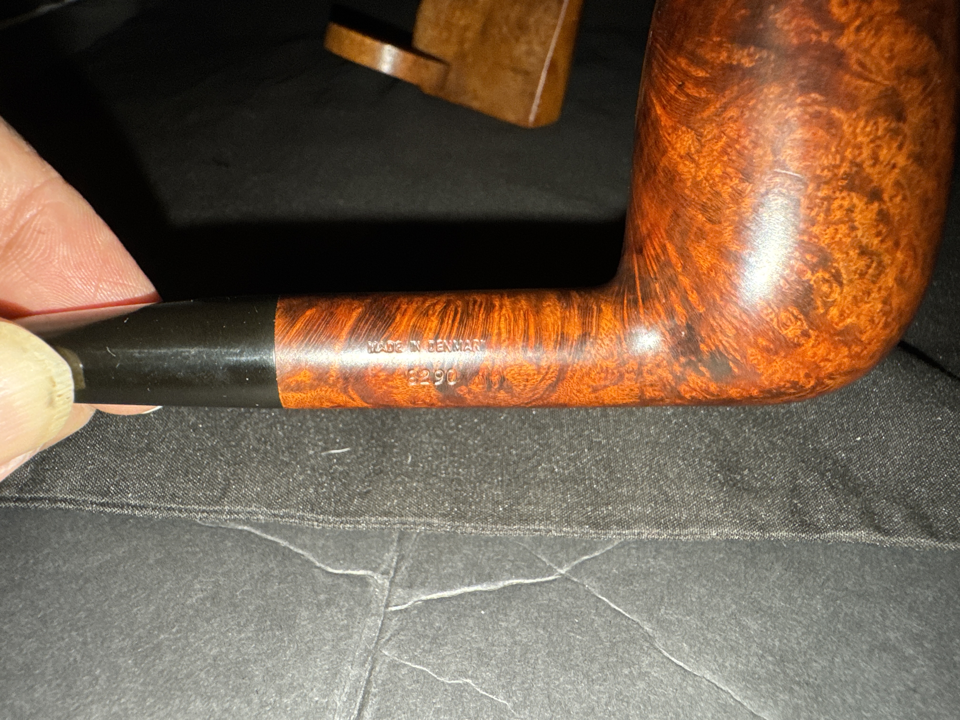 Bari Harmonie 8290 Smooth Straight Billiard Estate Pipe Denmark 10