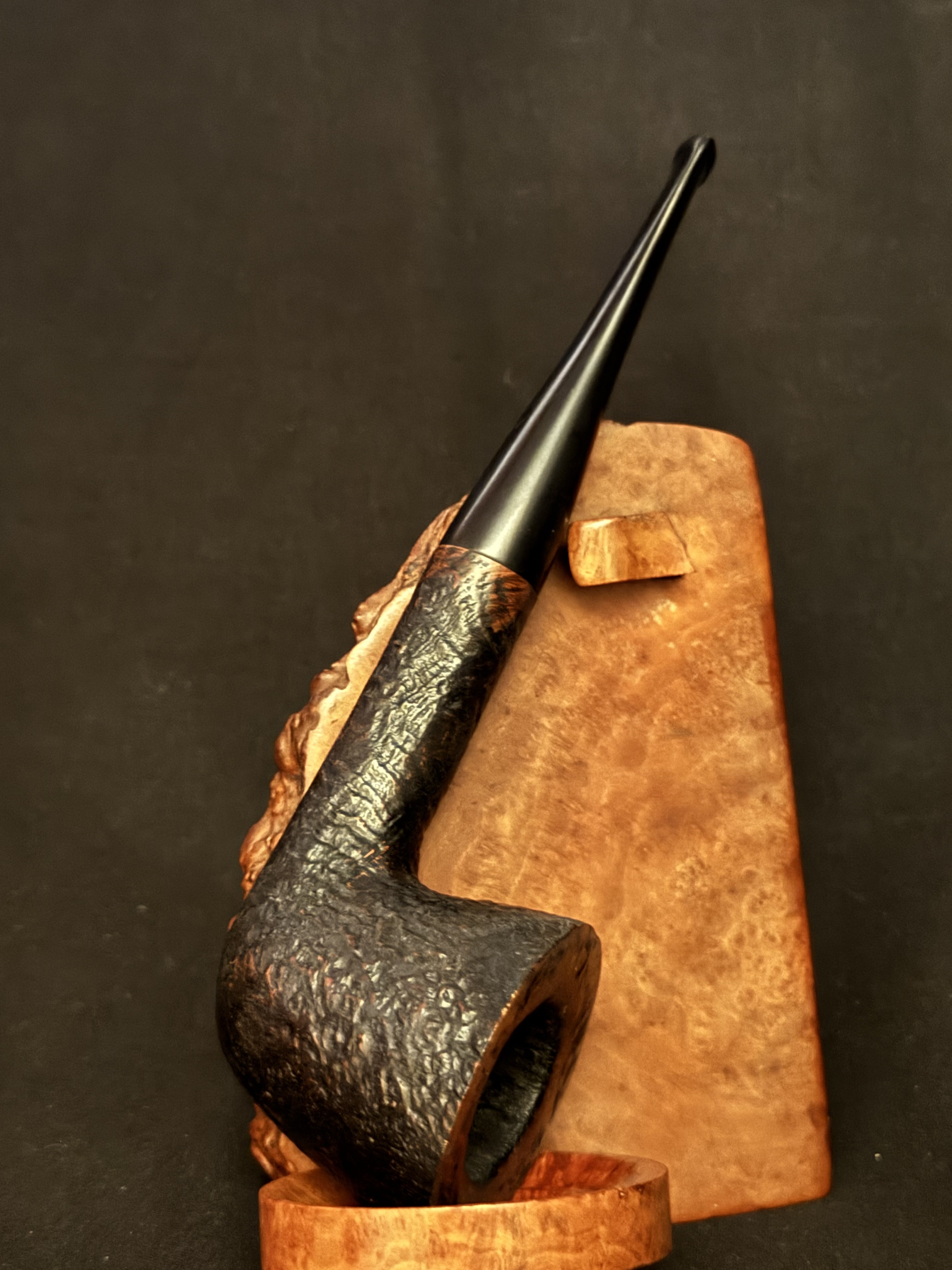 Bari Squash 7810 Sandblast Dublin Straight Estate Pipe, Made in Denmark 2