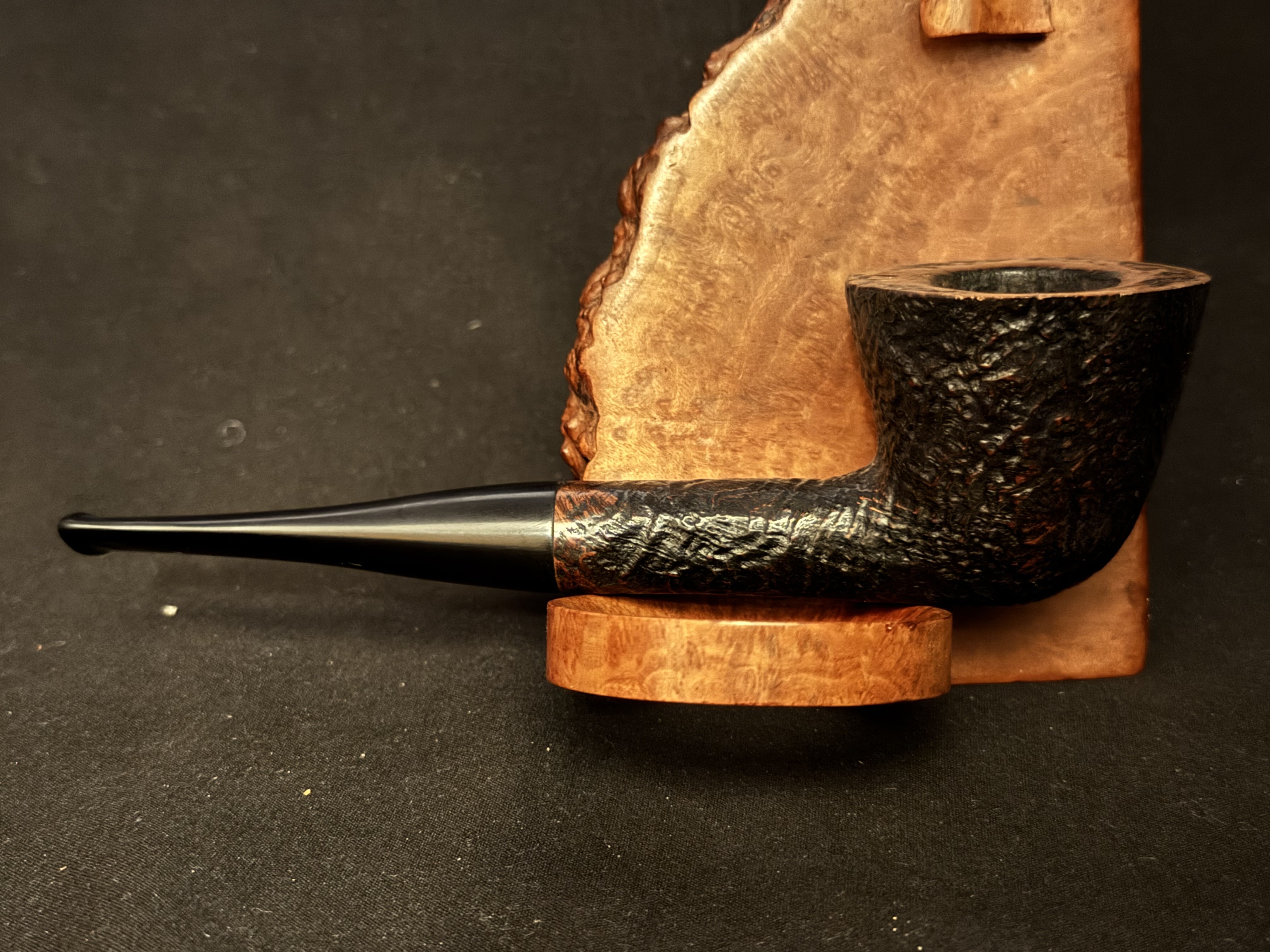 Bari Squash 7810 Sandblast Dublin Straight Estate Pipe, Made in Denmark 4