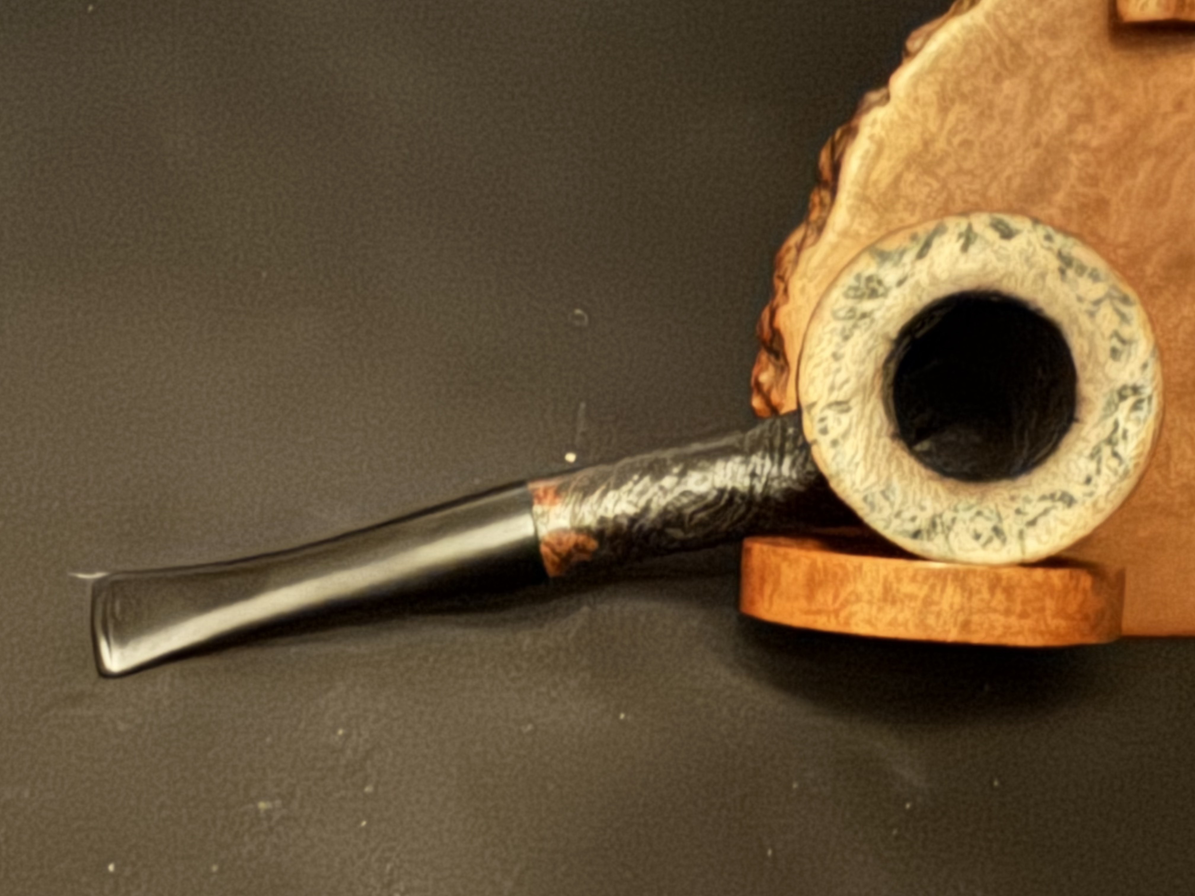 Bari Squash 7810 Sandblast Dublin Straight Estate Pipe, Made in Denmark 5