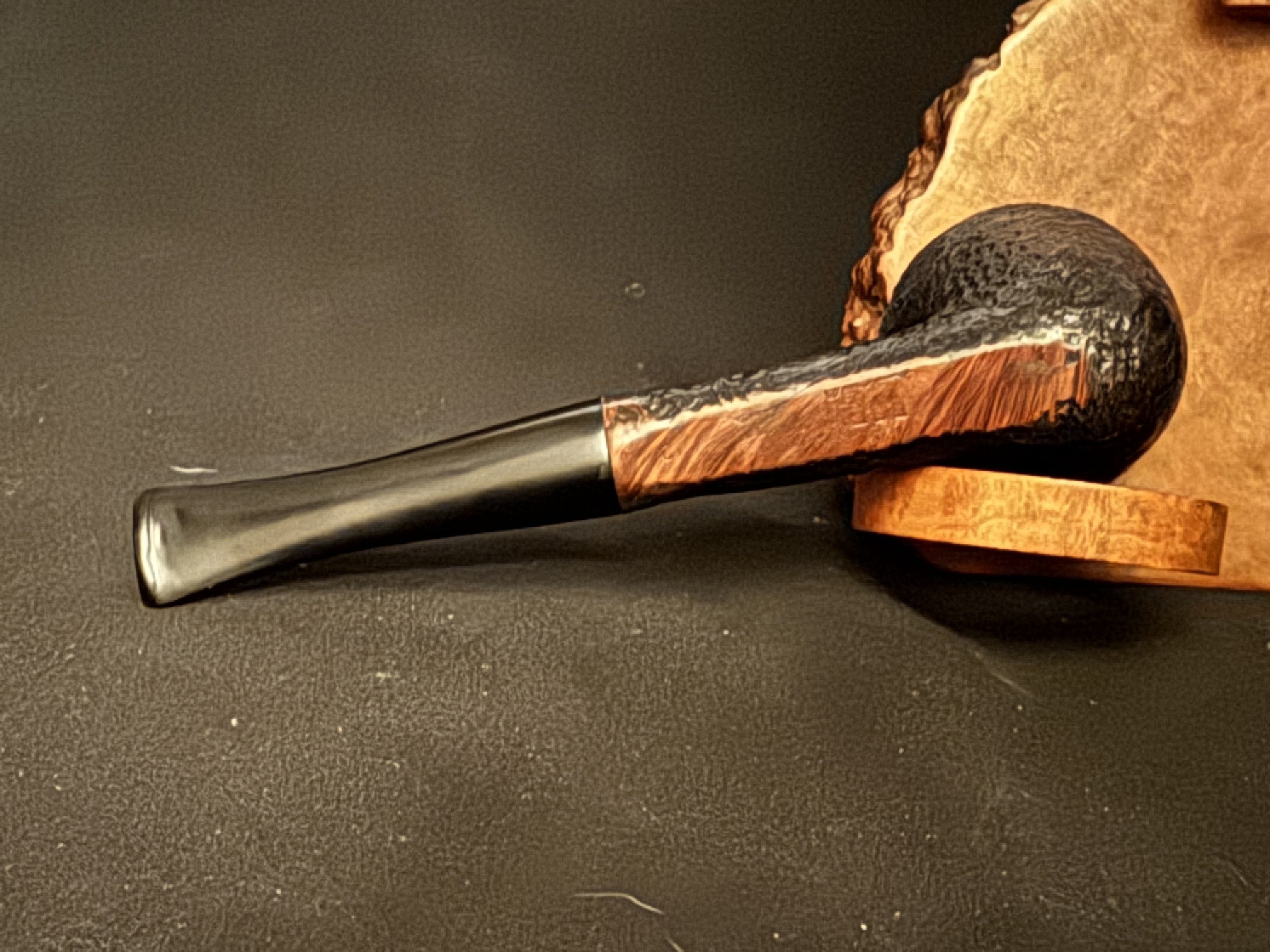 Bari Squash 7810 Sandblast Dublin Straight Estate Pipe, Made in Denmark 6