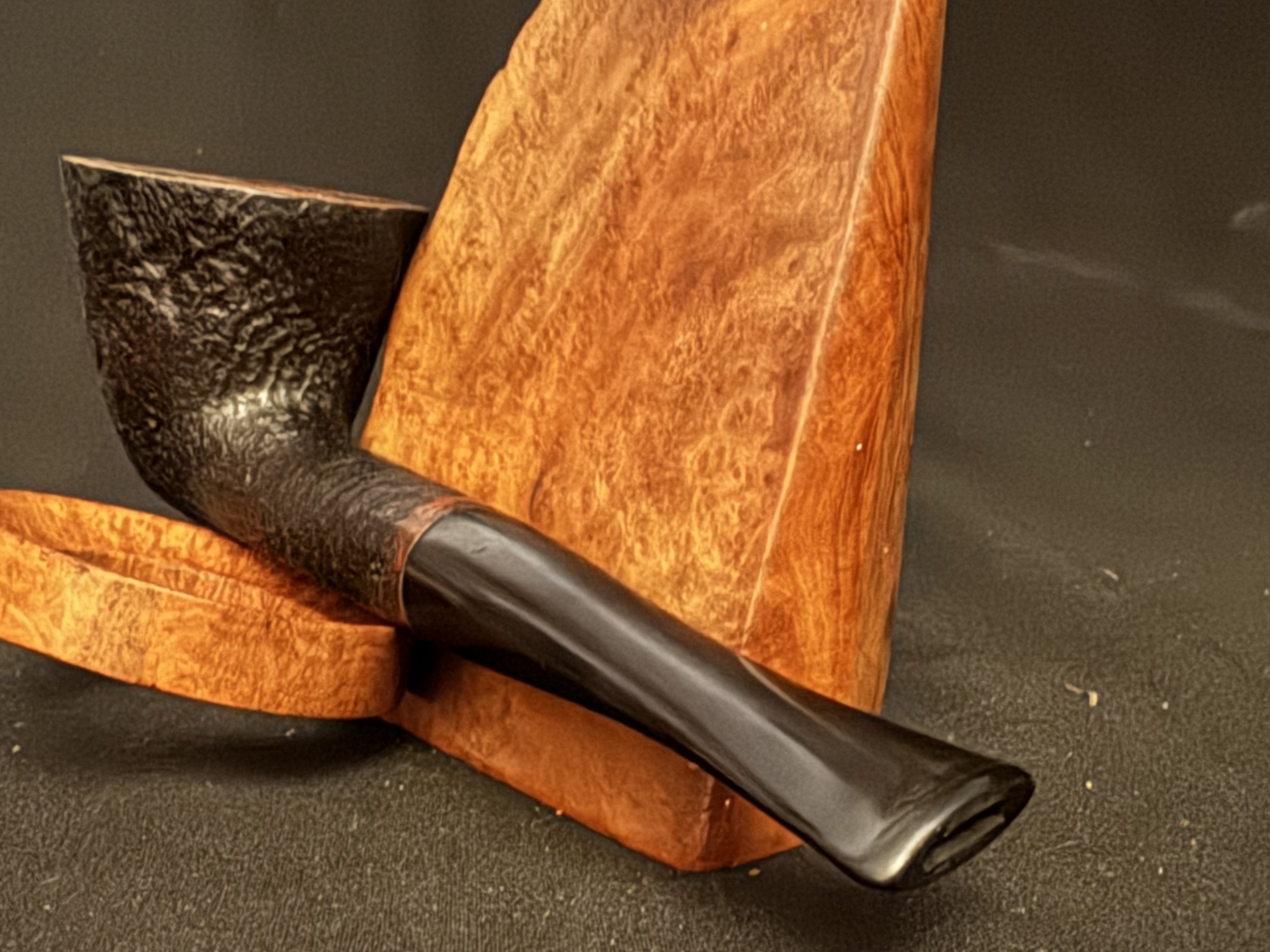 Bari Squash 7810 Sandblast Dublin Straight Estate Pipe, Made in Denmark 7