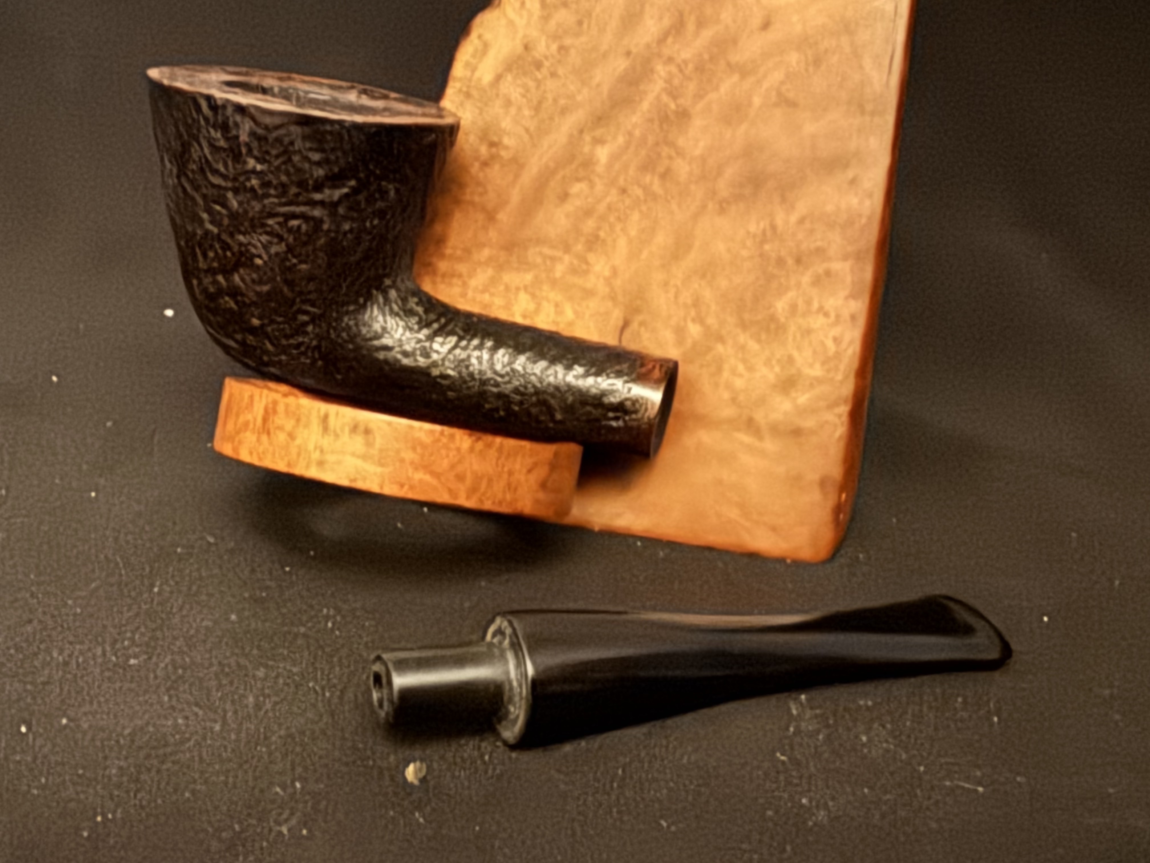Bari Squash 7810 Sandblast Dublin Straight Estate Pipe, Made in Denmark 9