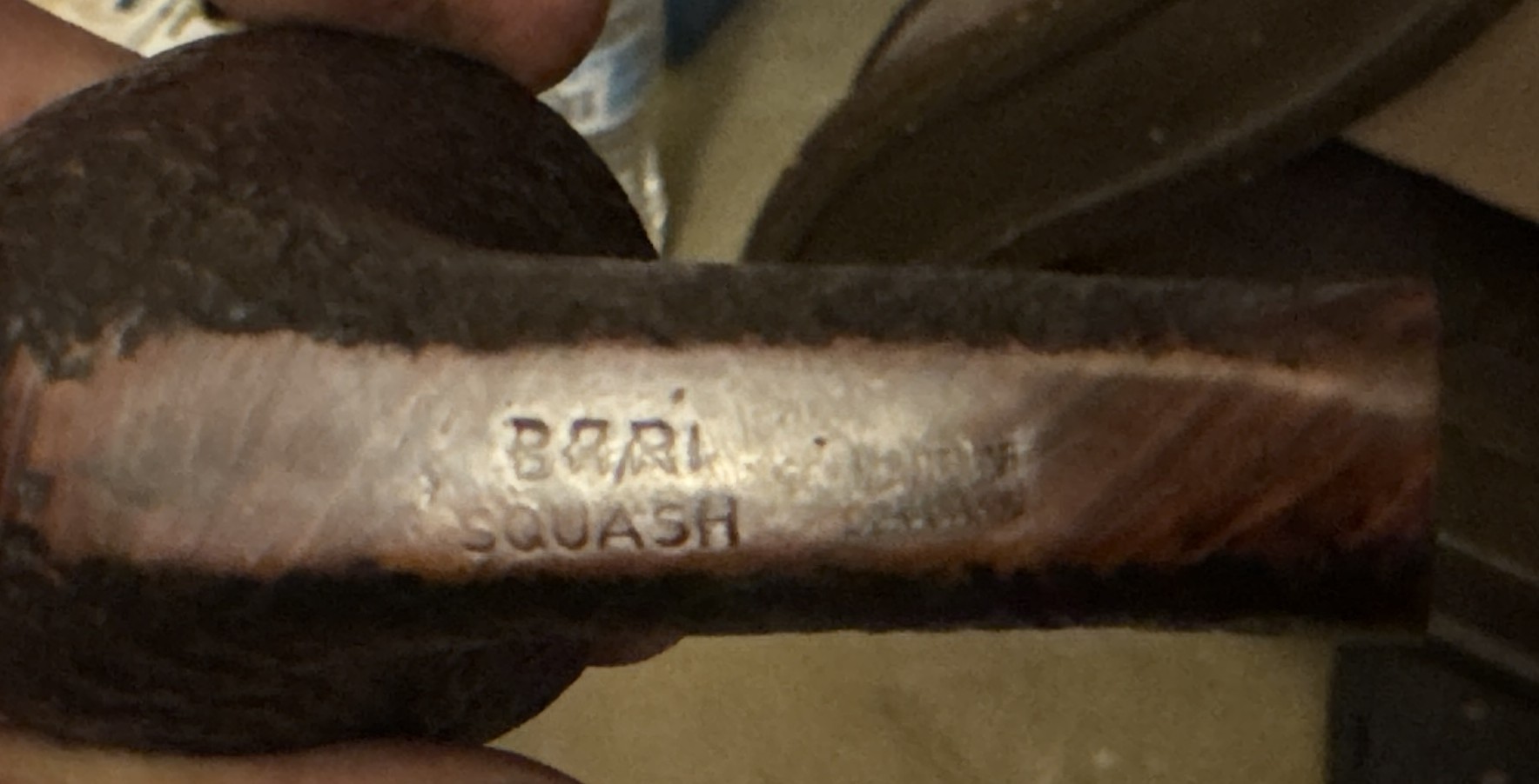 Bari Squash 7810 Sandblast Dublin Straight Estate Pipe, Made in Denmark 12