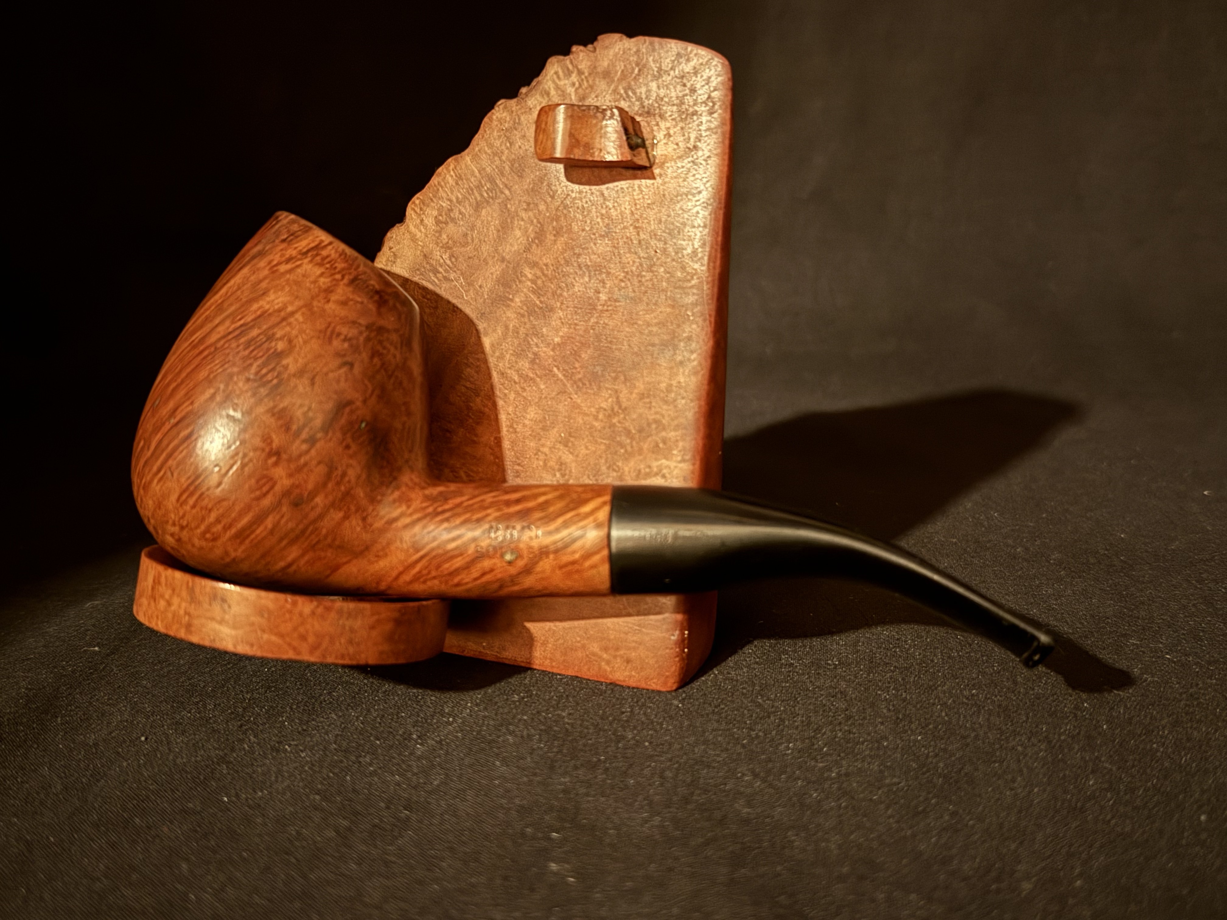 Bari Squash Smooth Bent Billiard 9401 Danish Estate Pipe 3