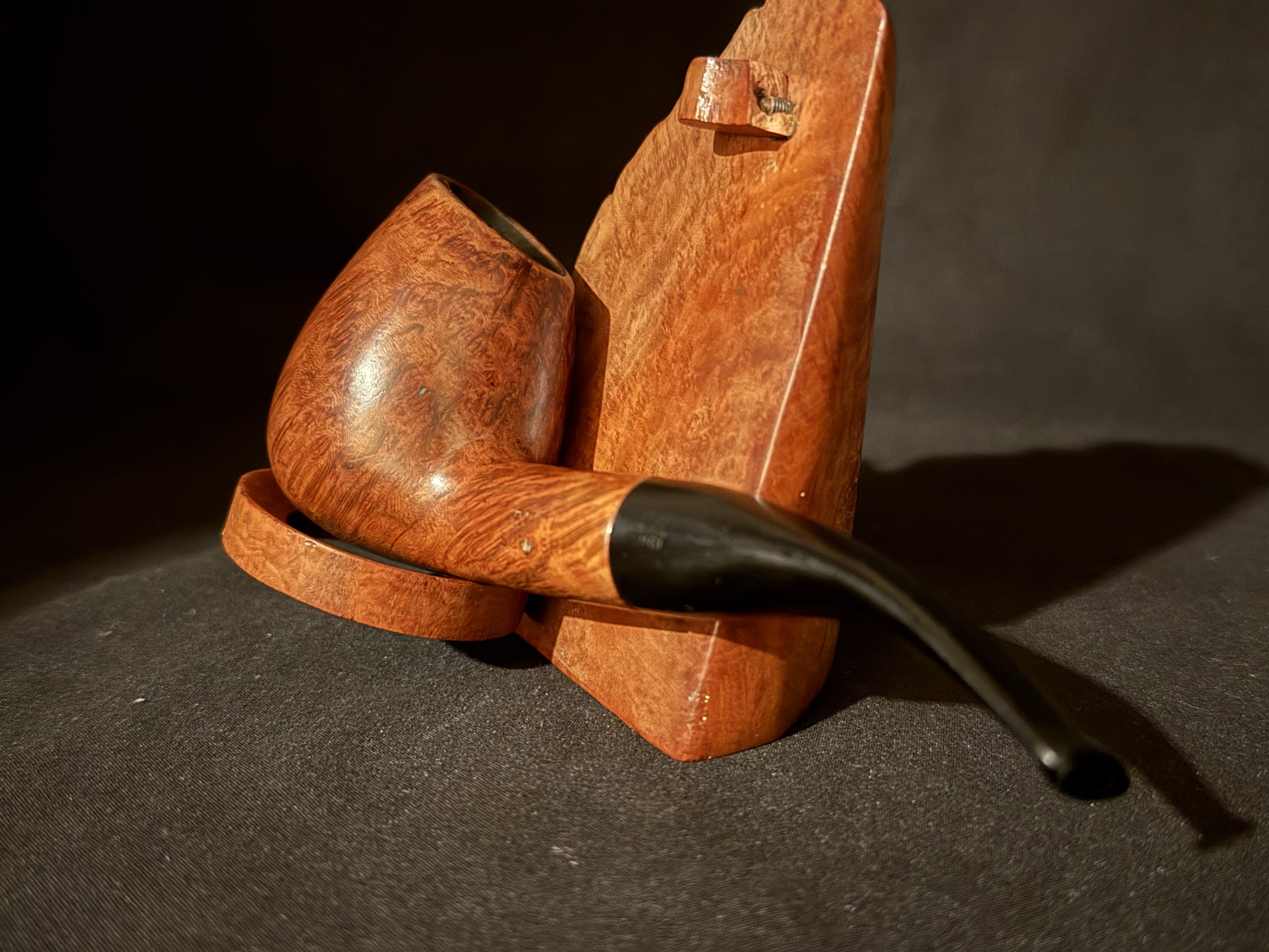 Bari Squash Smooth Bent Billiard 9401 Danish Estate Pipe 8
