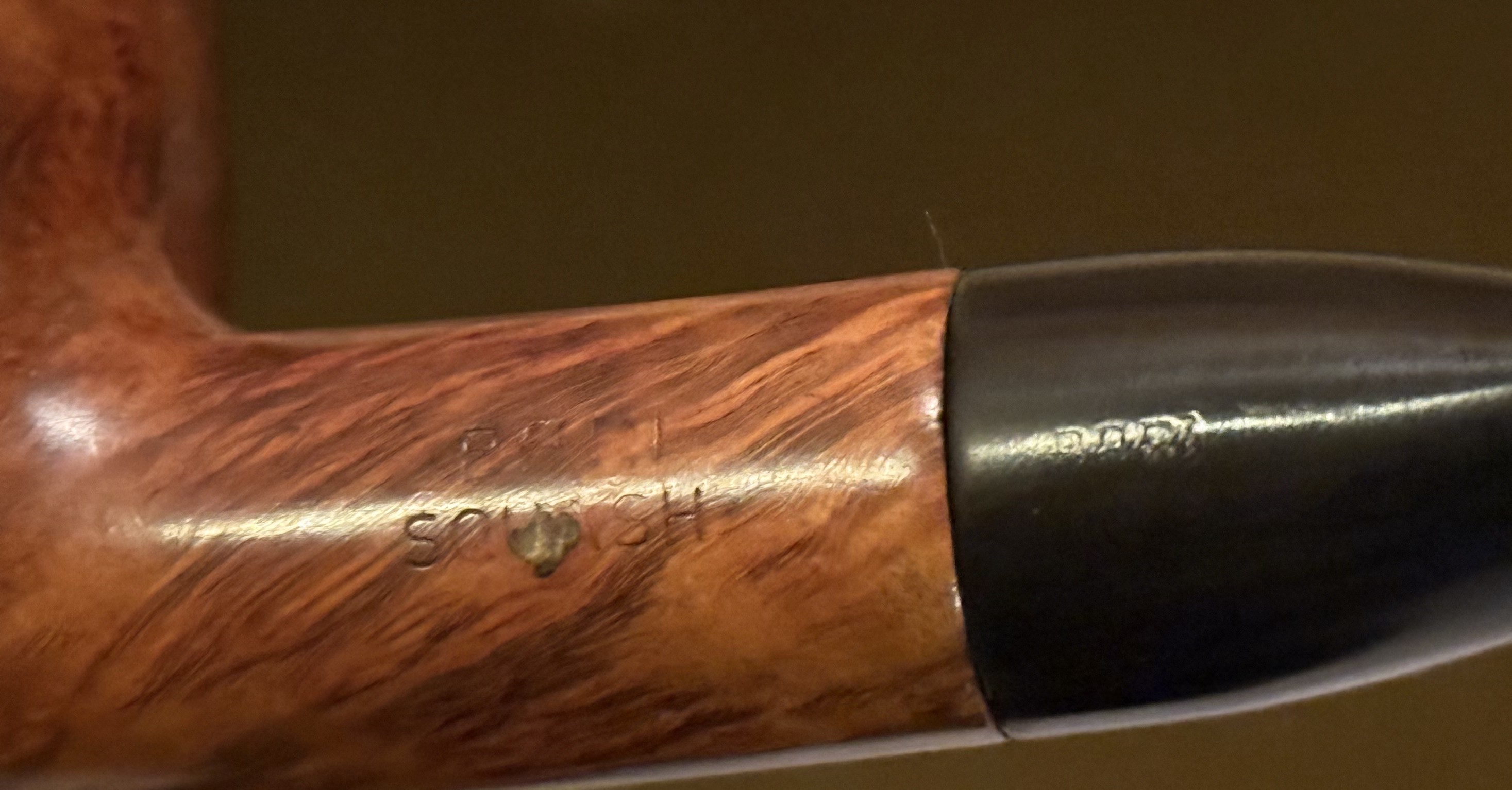 Bari Squash Smooth Bent Billiard 9401 Danish Estate Pipe 10