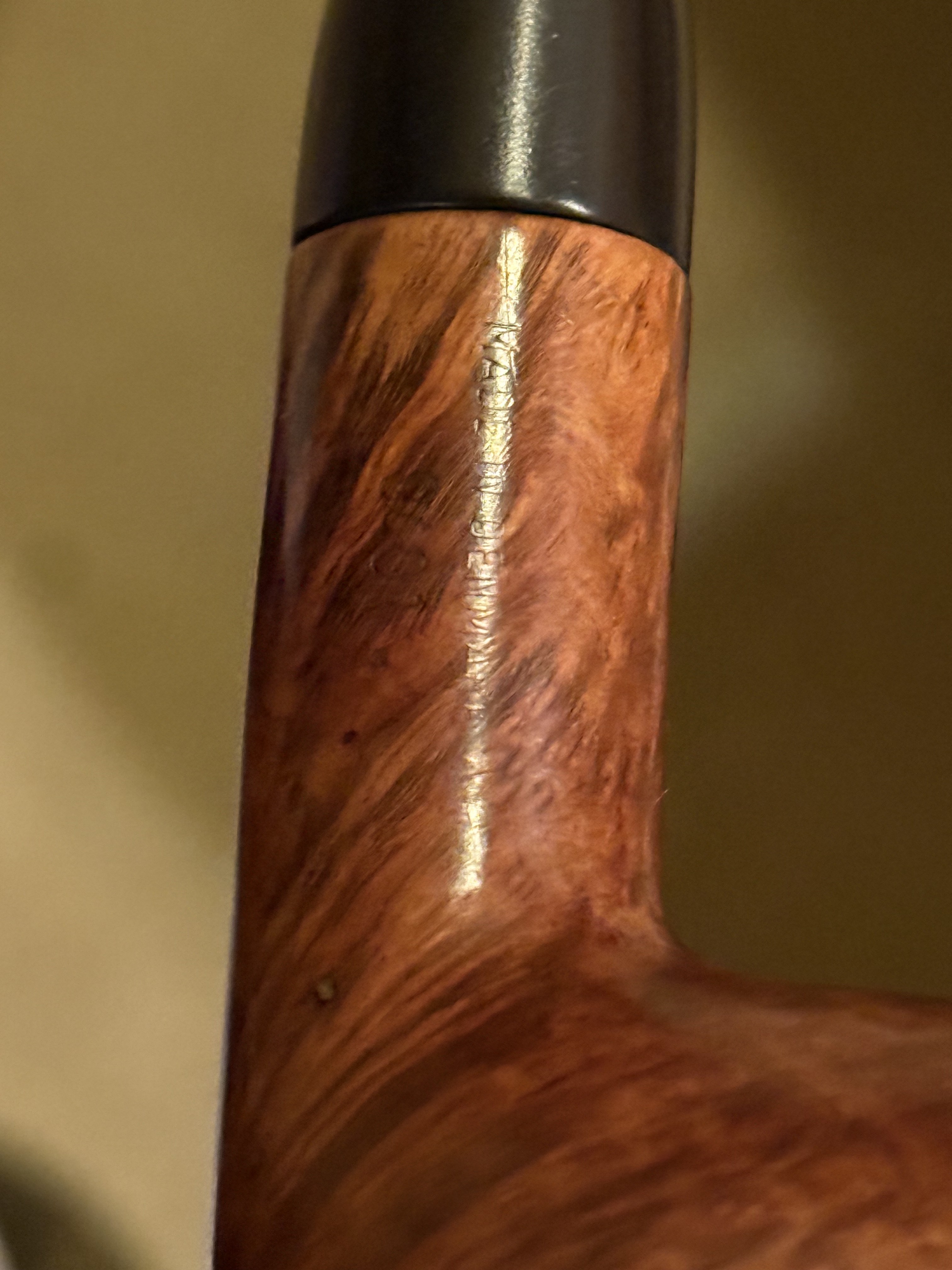 Bari Squash Smooth Bent Billiard 9401 Danish Estate Pipe 11