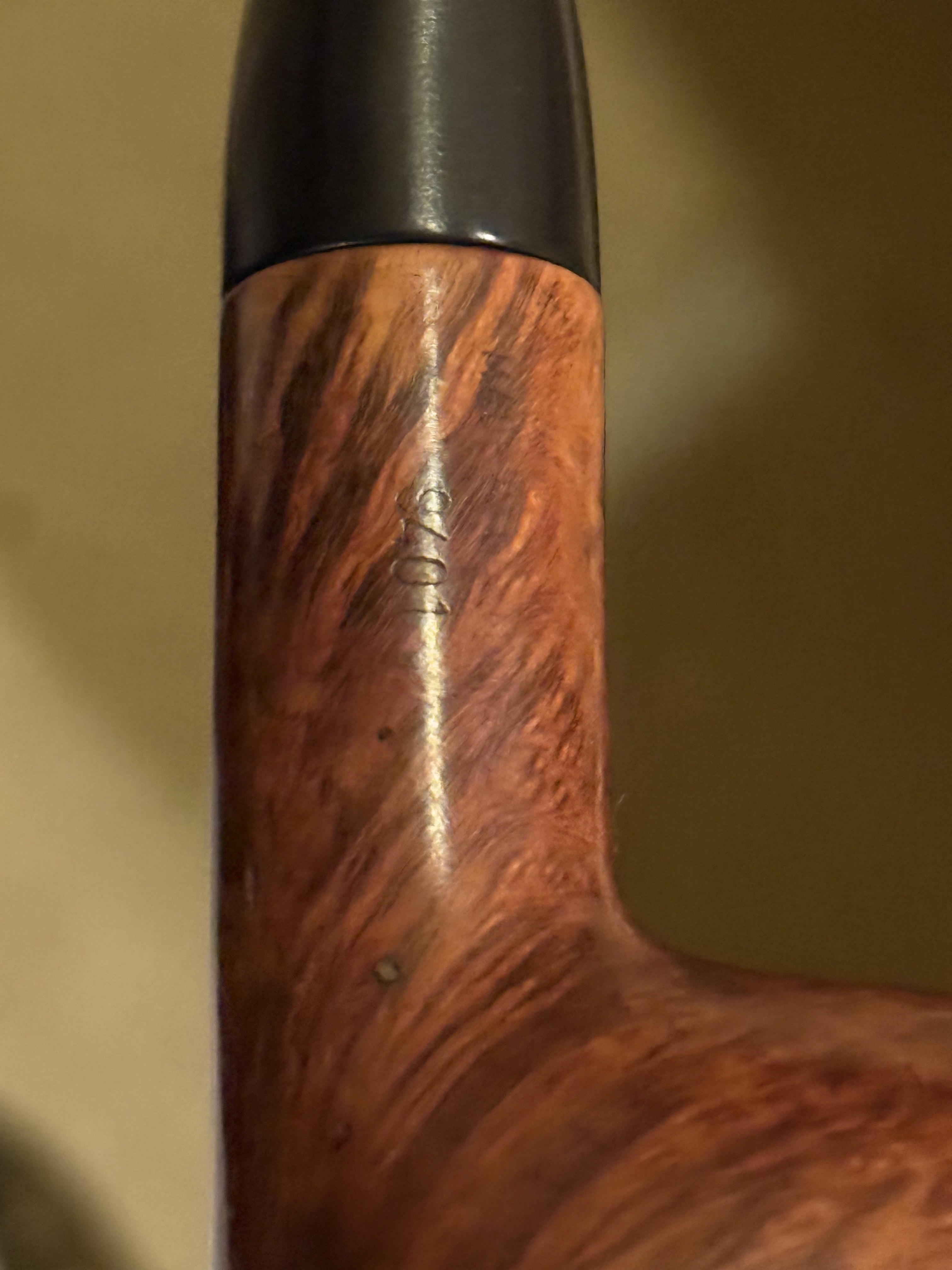 Bari Squash Smooth Bent Billiard 9401 Danish Estate Pipe 12