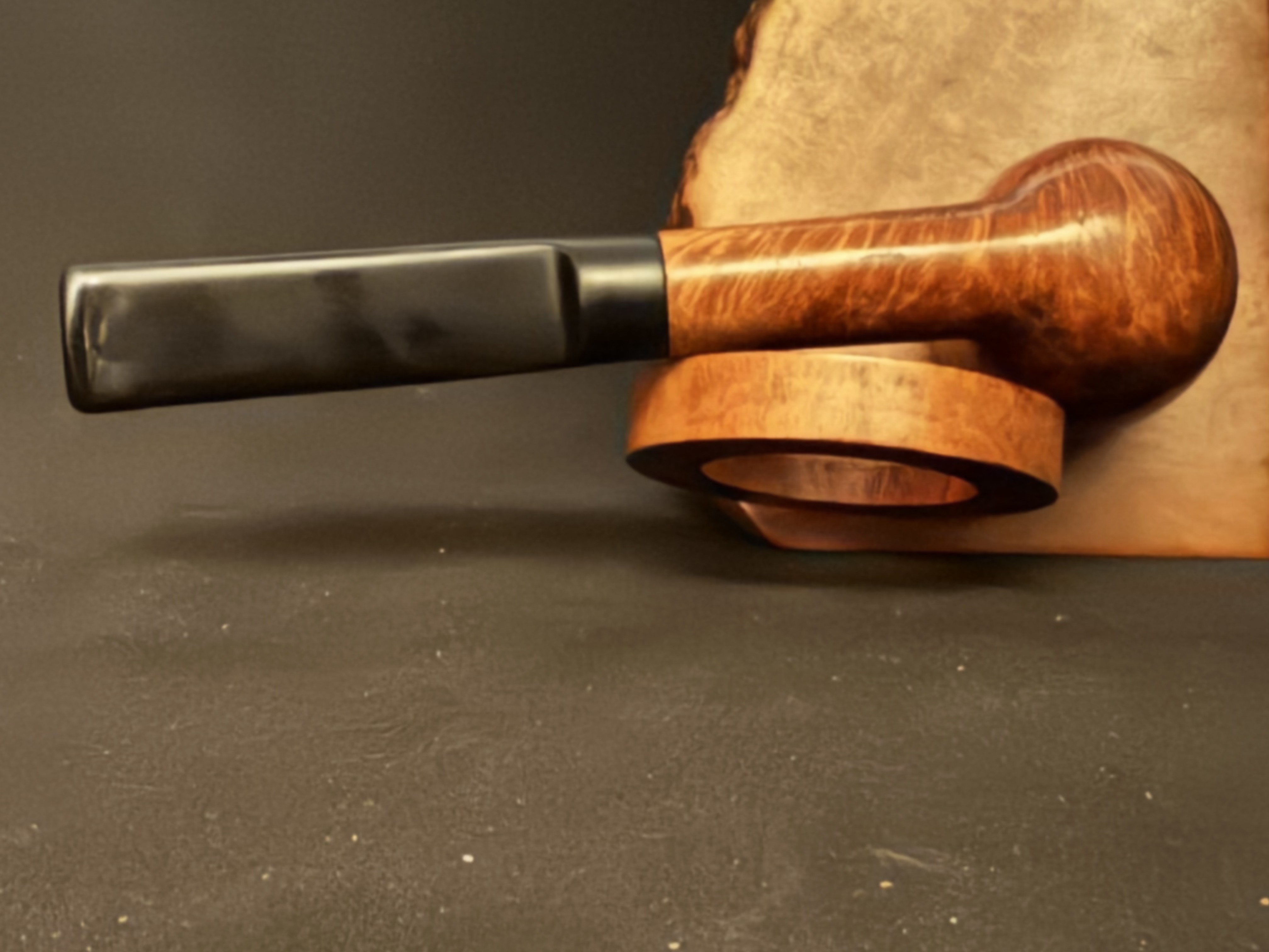 Barling England Smooth Straight Billiard Vulcanite Saddle Stem Estate Pipe 6