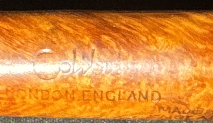 Barling England Smooth Straight Billiard Vulcanite Saddle Stem Estate Pipe 11