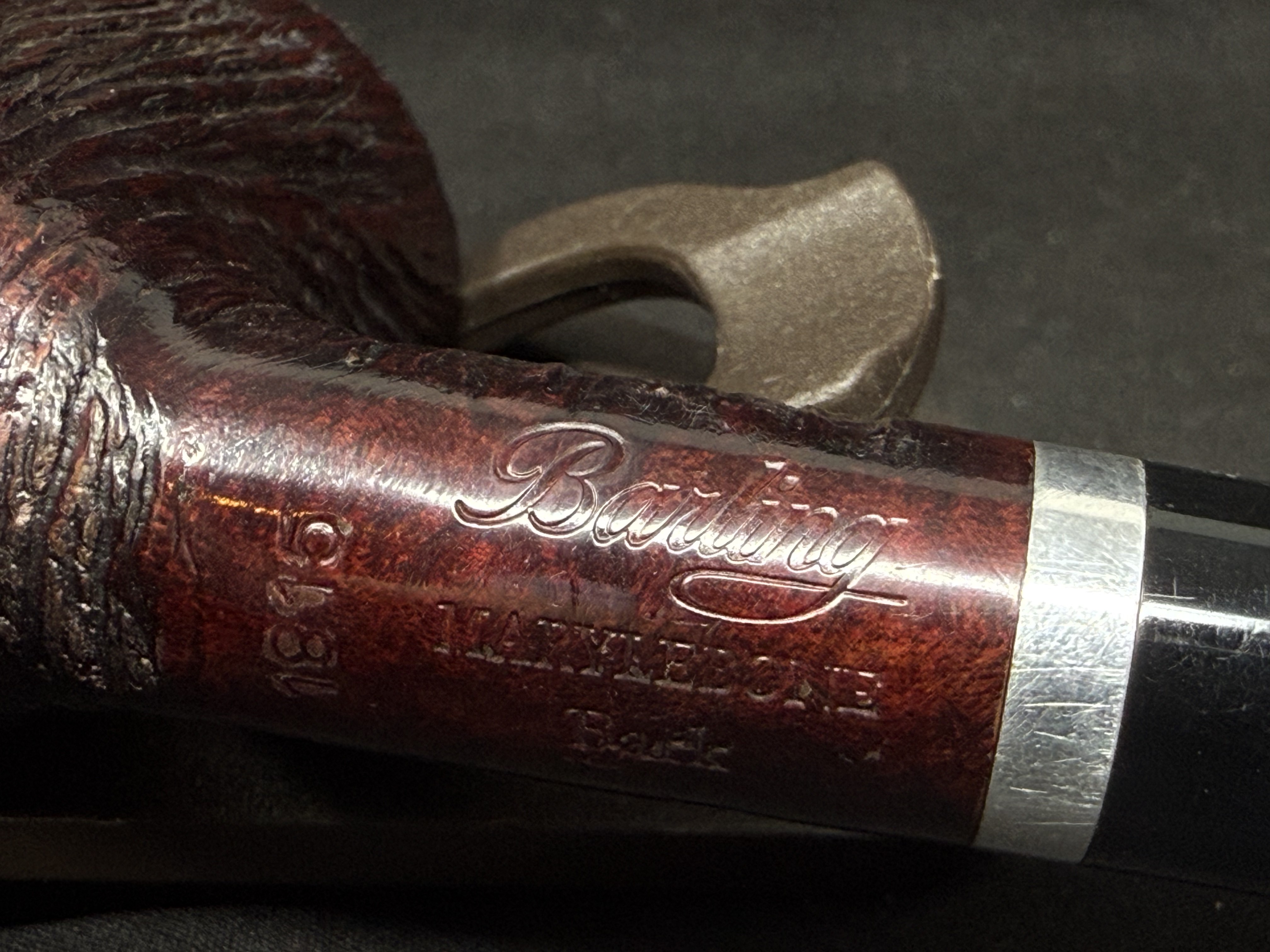 Barling Marylebone Bark 1815 9mm Estate Pipe - English Briar 7