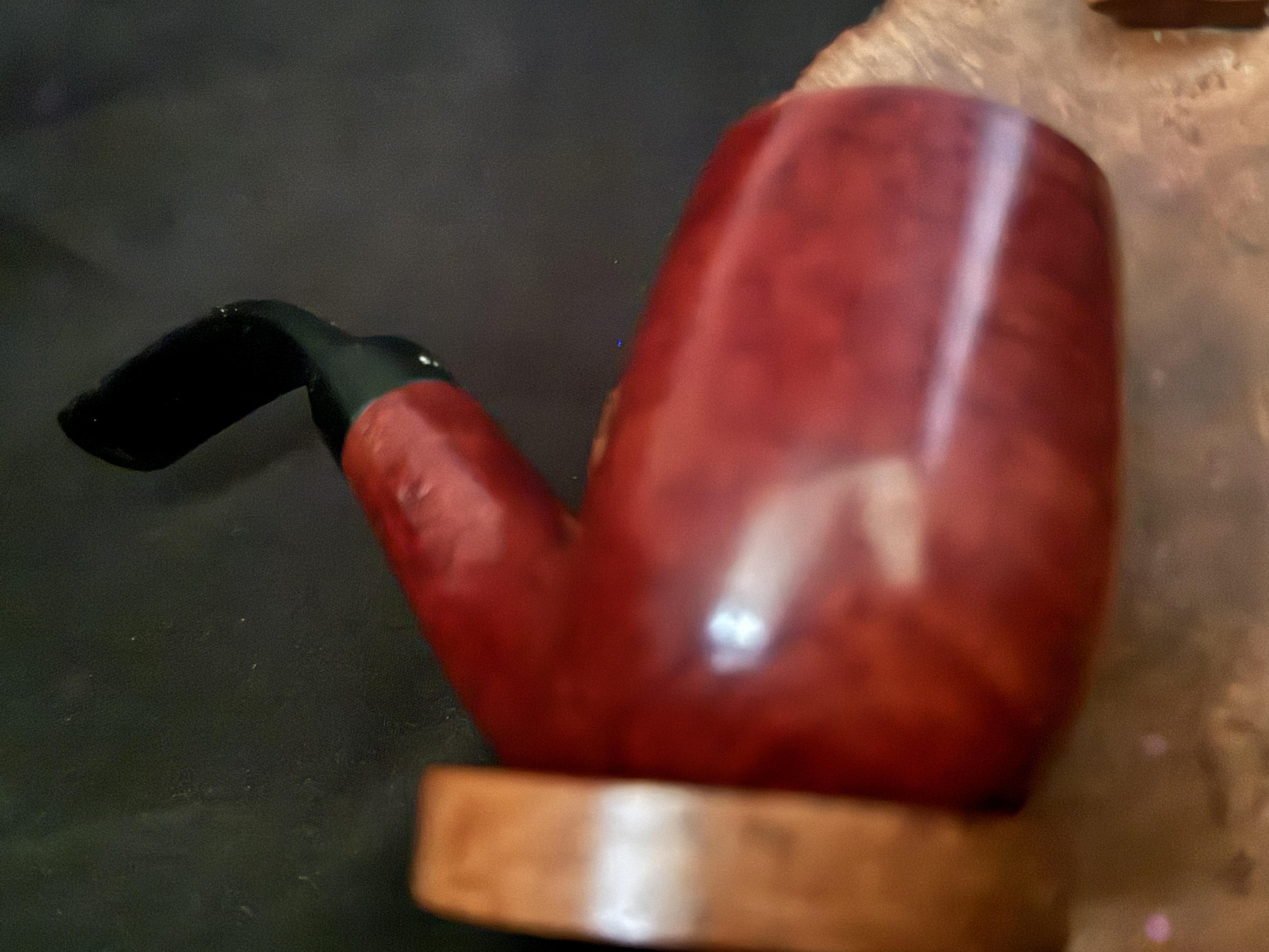 Barling T.V.F. 5639 London England Smooth Bent Billiard Estate Pipe, Saddle Stem 7