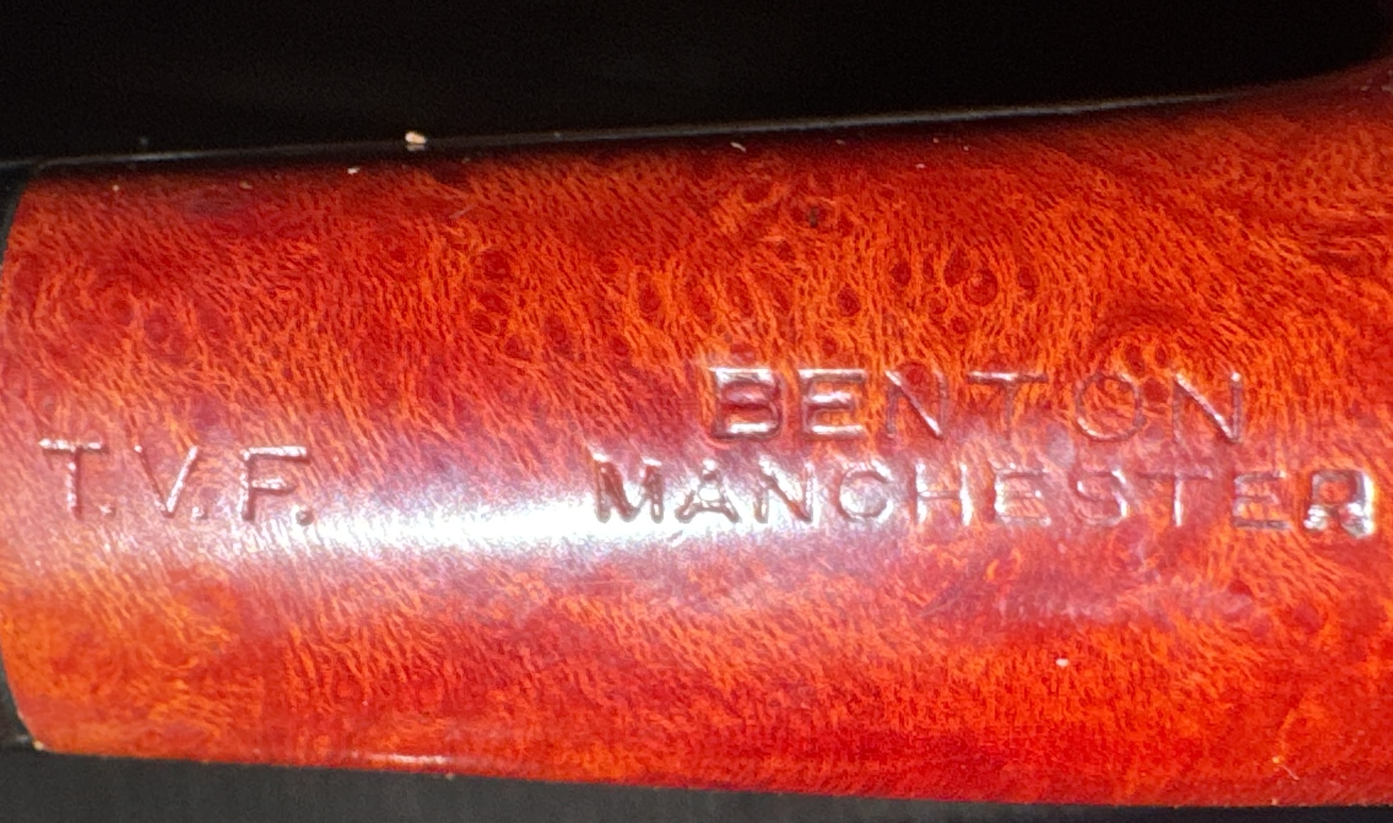 Barling T.V.F. 5639 London England Smooth Bent Billiard Estate Pipe, Saddle Stem 14