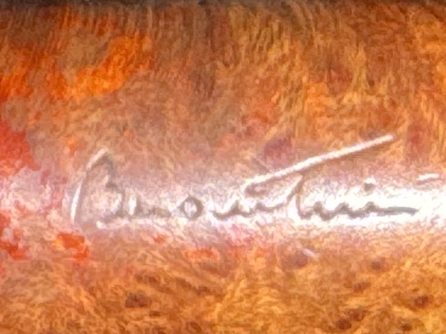 Barontini De Luxe Smooth Estate Pipe with Vulcanite Tapered Stem, Fishtail Bit and 9mm Filter 11