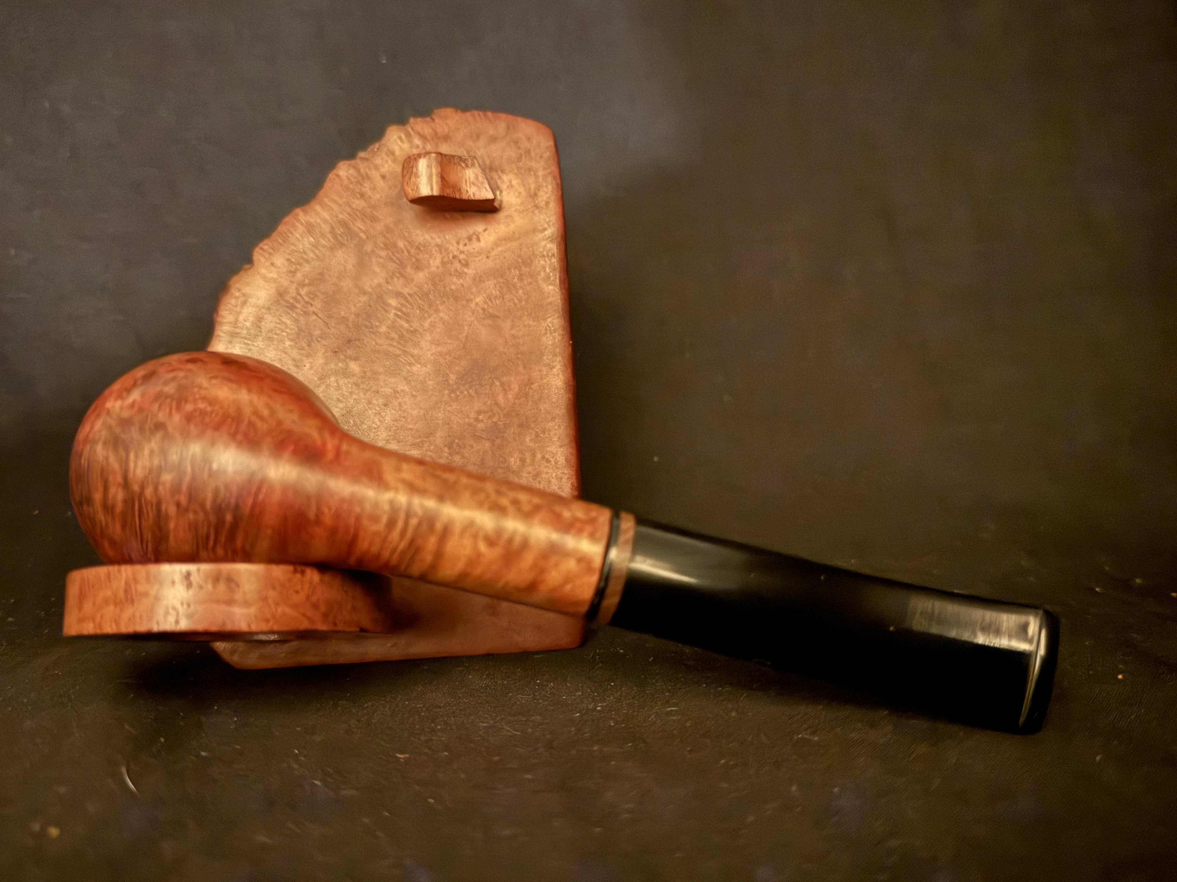 Barontini De Luxe Smooth Estate Pipe with Vulcanite Tapered Stem, Fishtail Bit and 9mm Filter 7