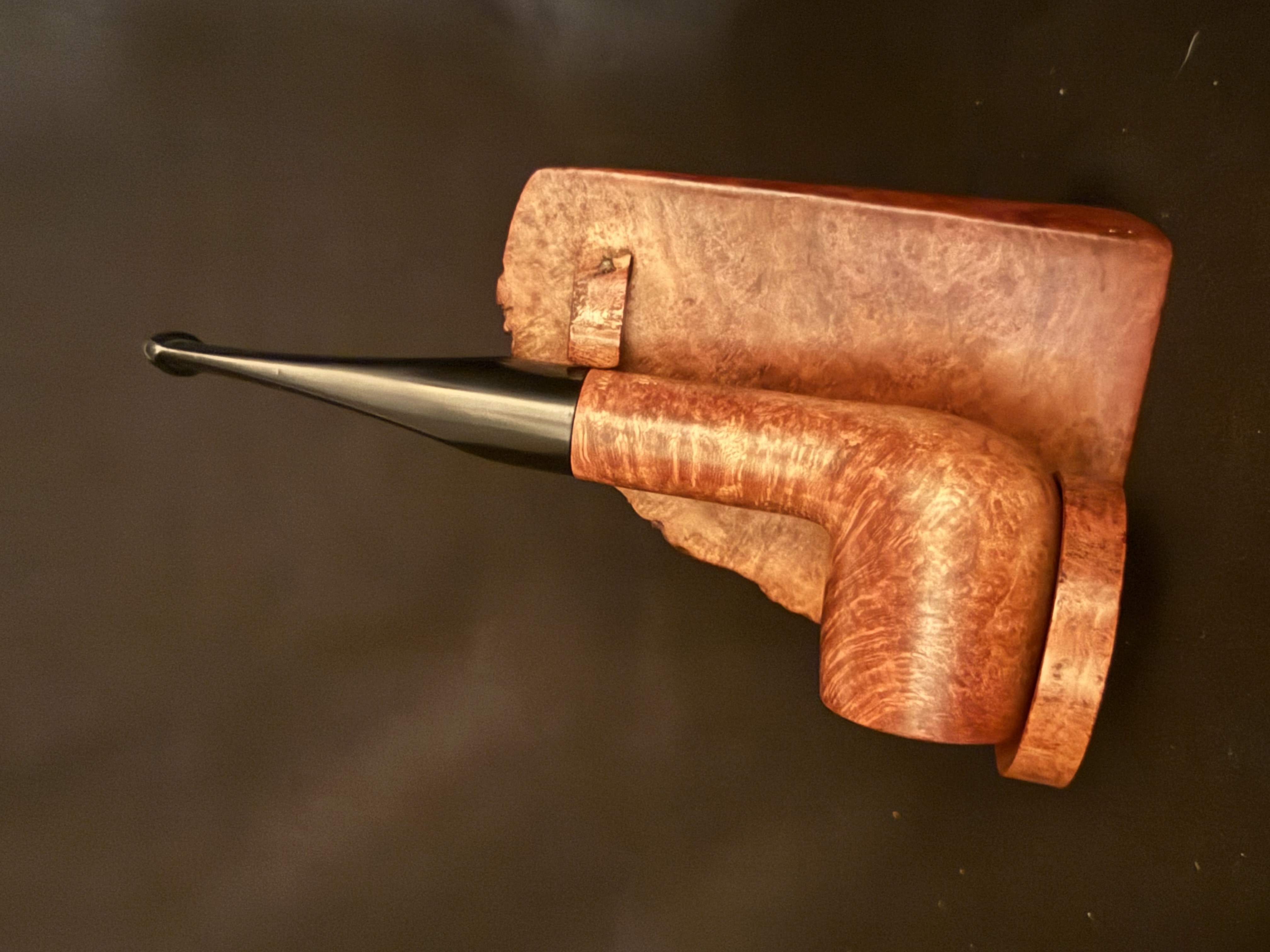 Bellini Straight Billiard Fat Shank Acrylic Tapered Stem 9mm Filter Estate Pipe