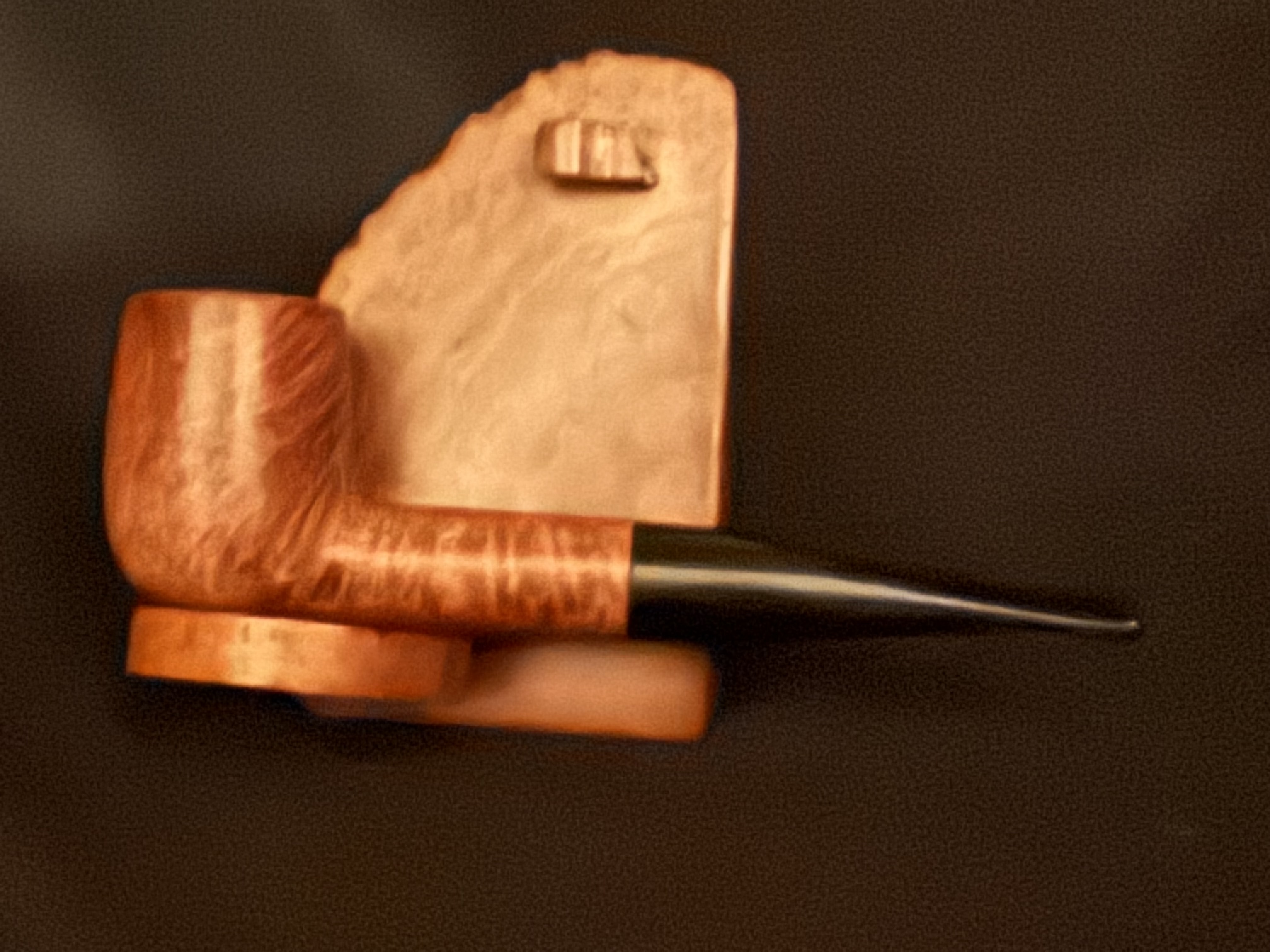 Bellini Straight Billiard Fat Shank Acrylic Tapered Stem 9mm Filter Estate Pipe 3