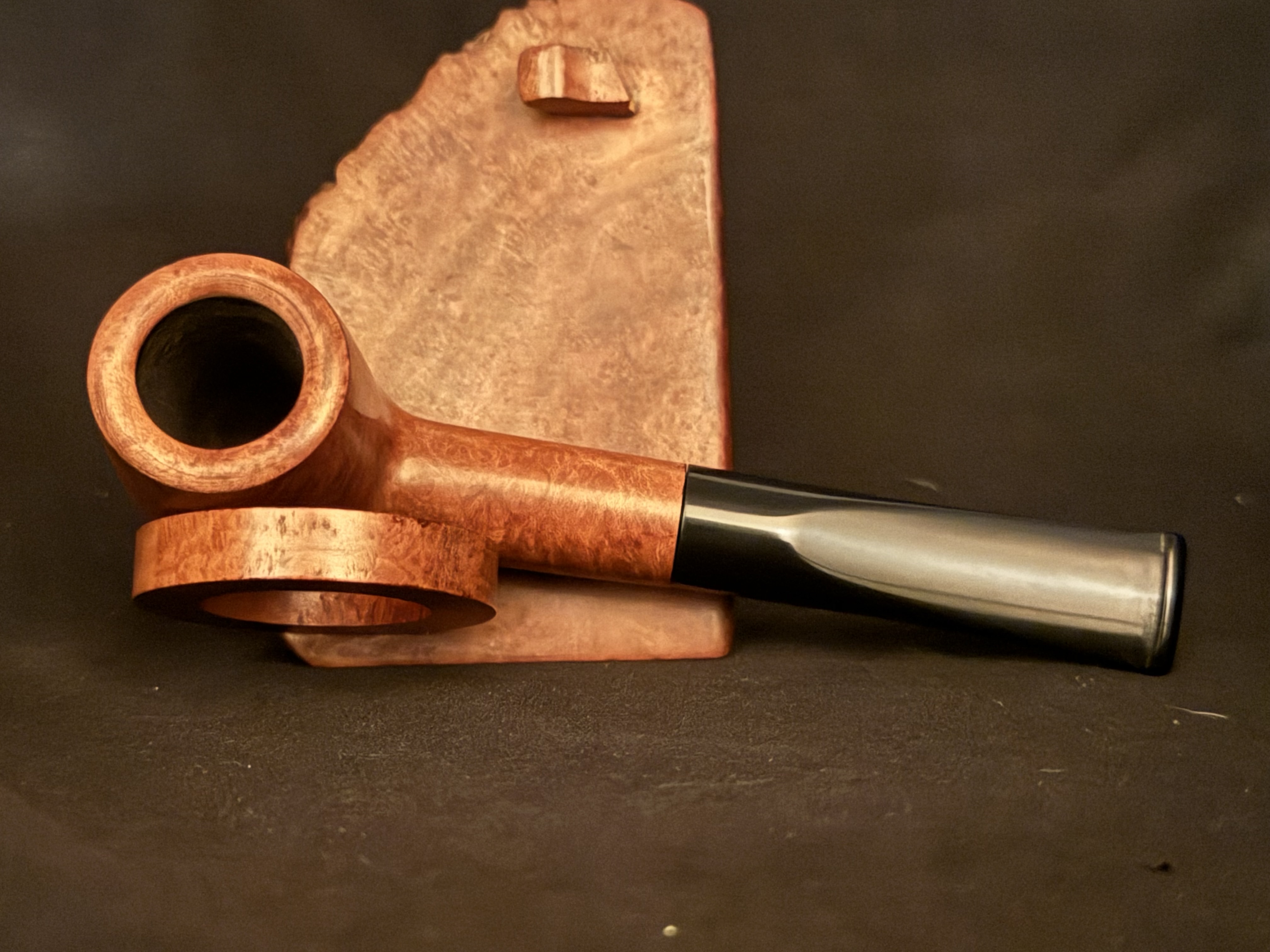 Bellini Straight Billiard Fat Shank Acrylic Tapered Stem 9mm Filter Estate Pipe 5