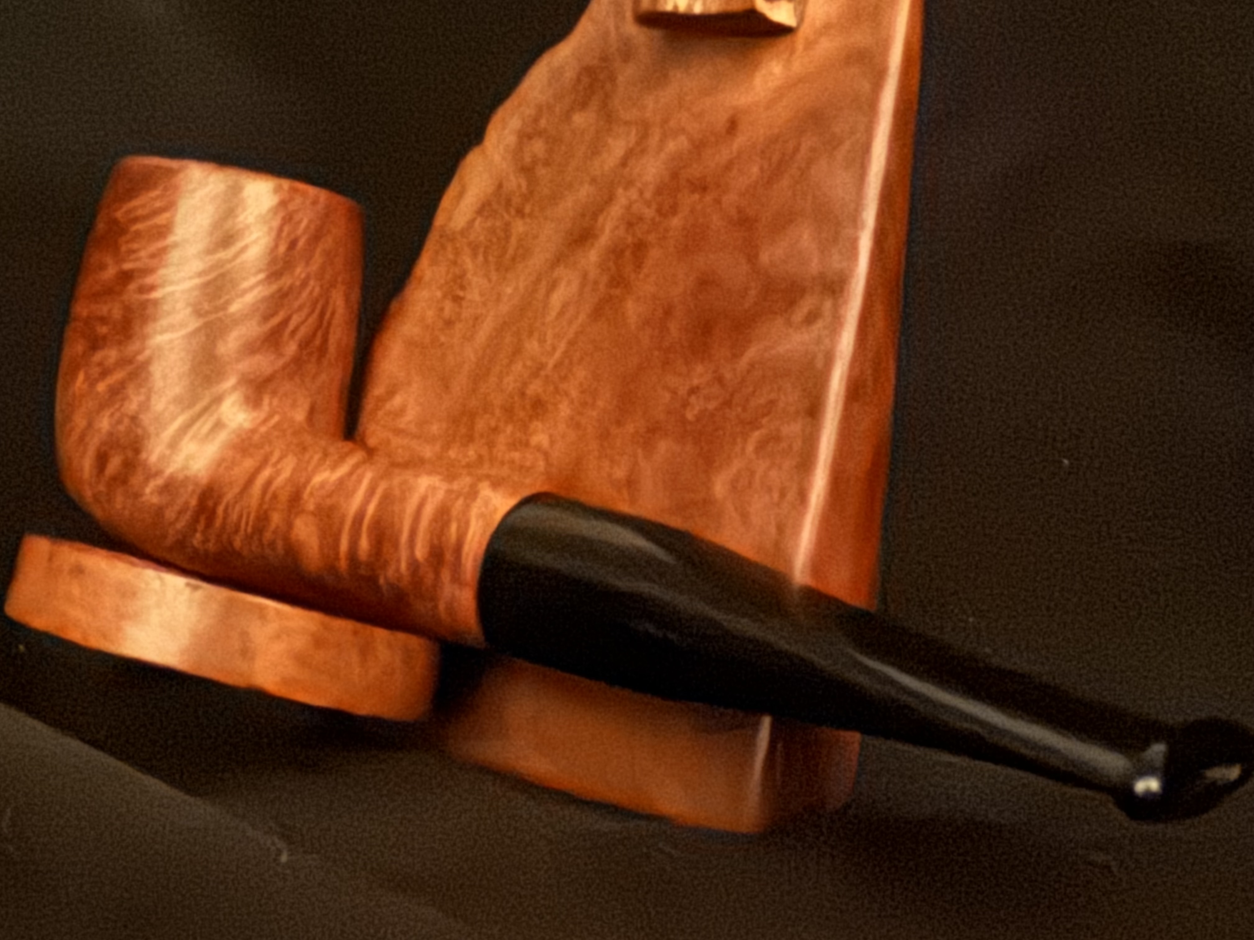 Bellini Straight Billiard Fat Shank Acrylic Tapered Stem 9mm Filter Estate Pipe 8