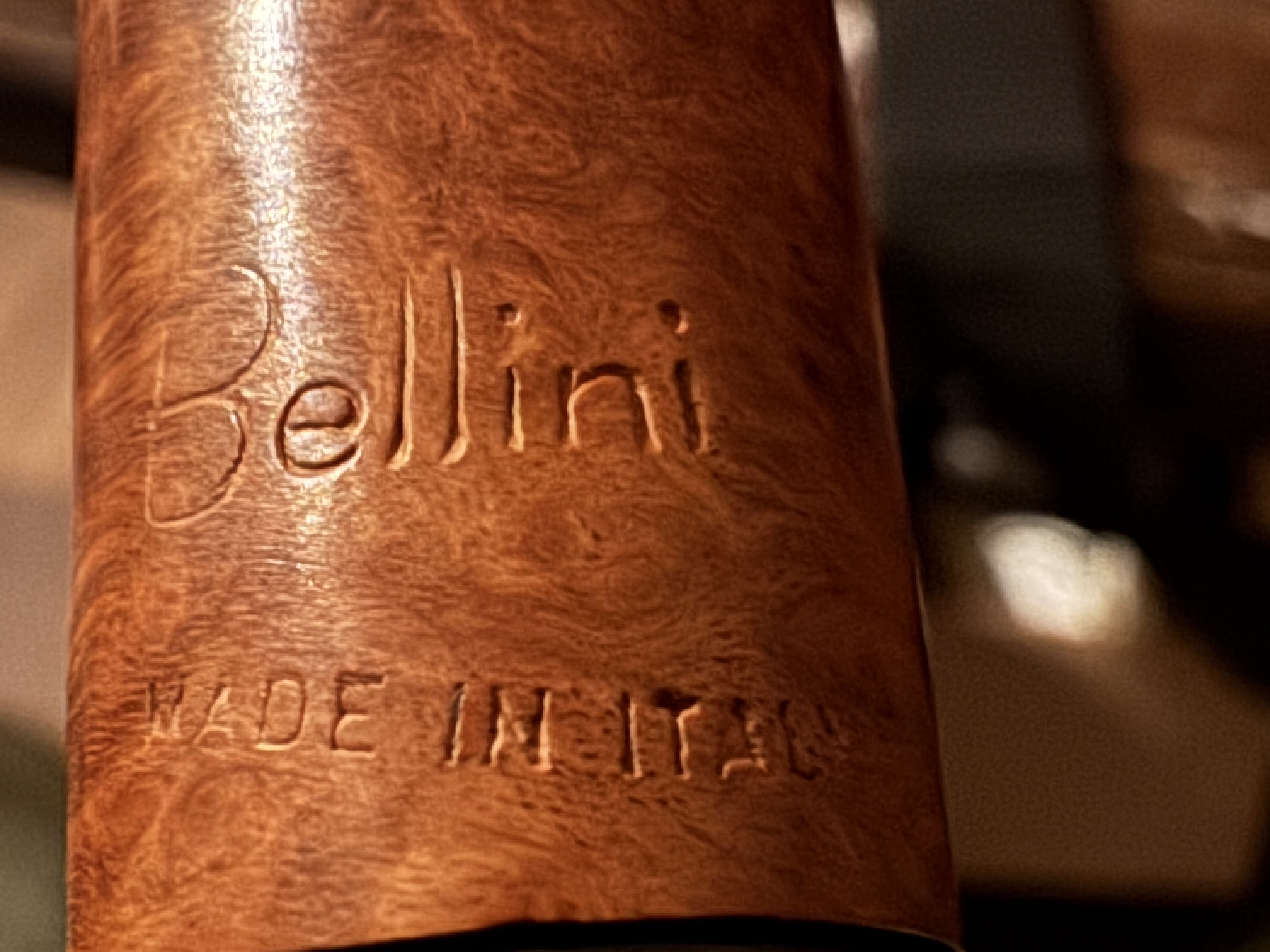 Bellini Straight Billiard Fat Shank Acrylic Tapered Stem 9mm Filter Estate Pipe 10