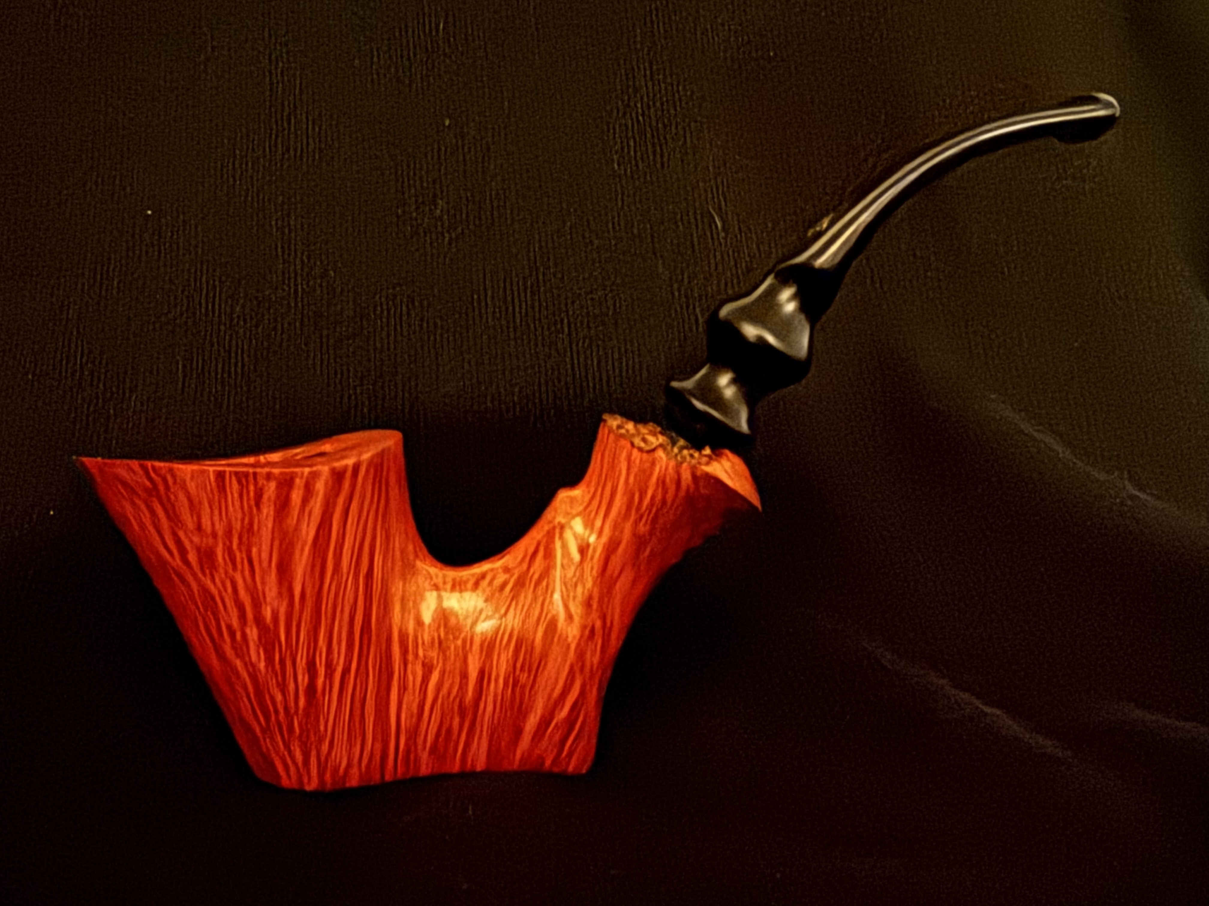 Ben Wade Hand Made Denmark Large Dublin Sitter Vulcanite Saddle Mortise Estate Pipe 3