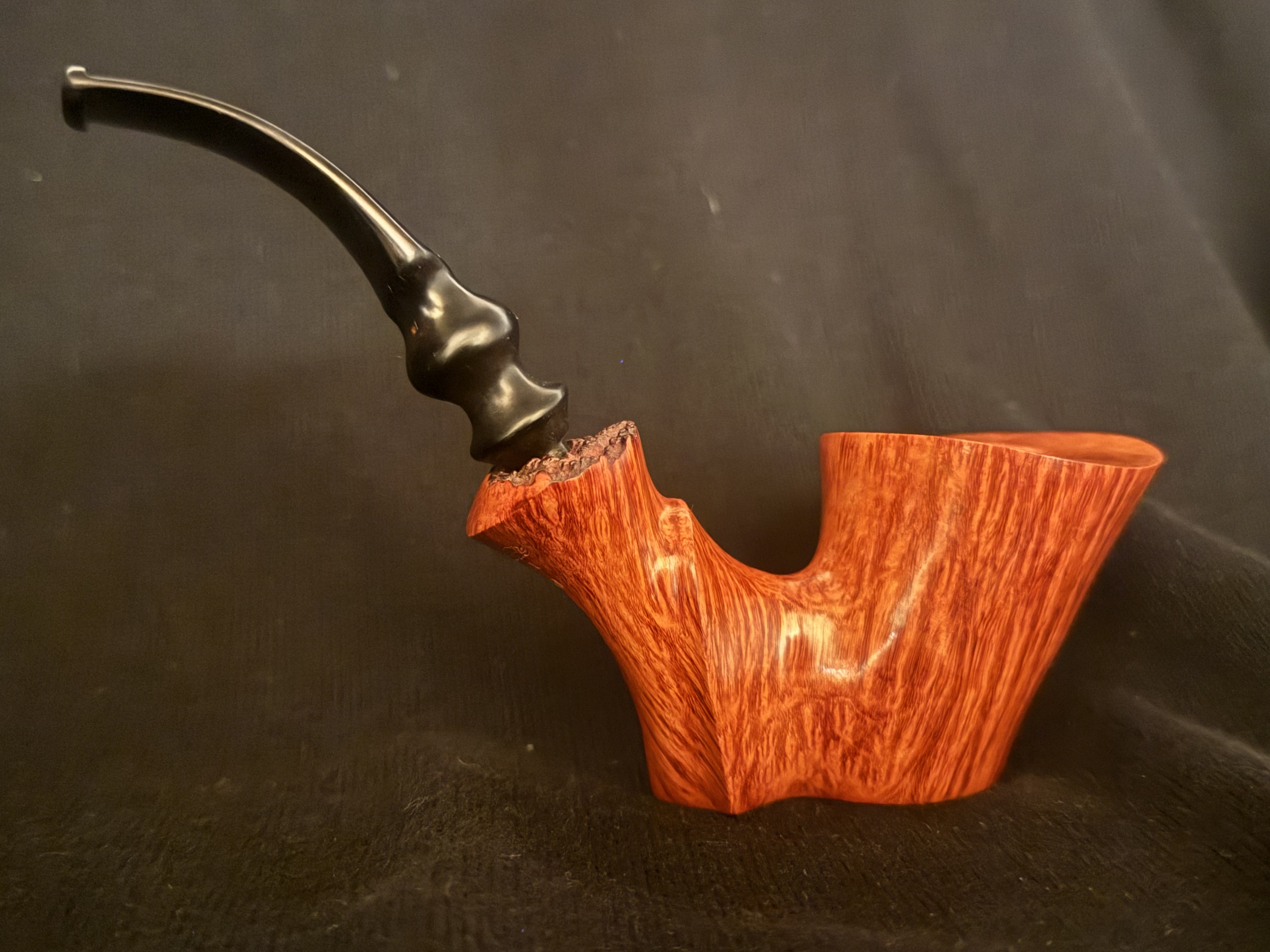 Ben Wade Hand Made Denmark Large Dublin Sitter Vulcanite Saddle Mortise Estate Pipe 4