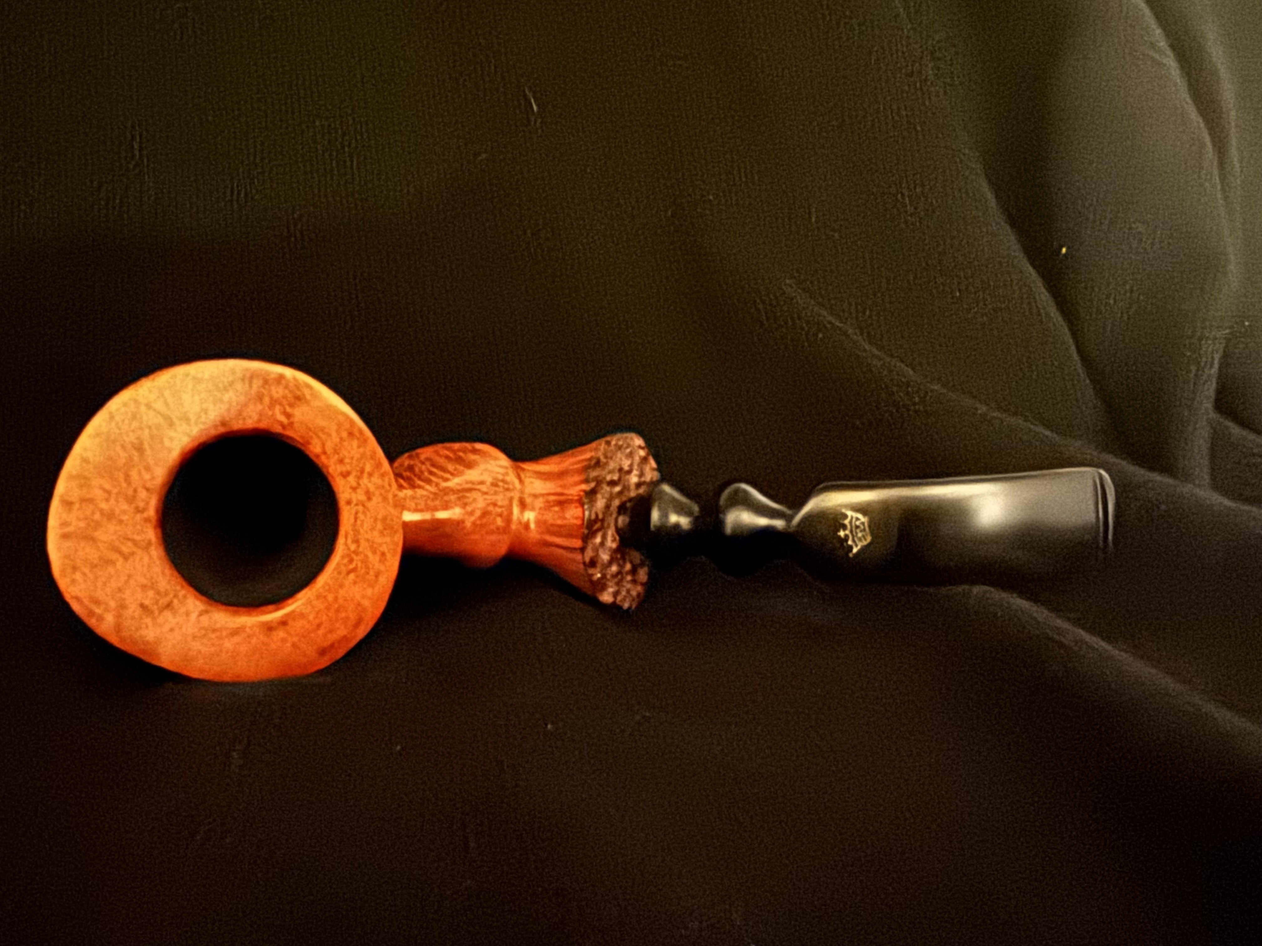 Ben Wade Hand Made Denmark Large Dublin Sitter Vulcanite Saddle Mortise Estate Pipe 6