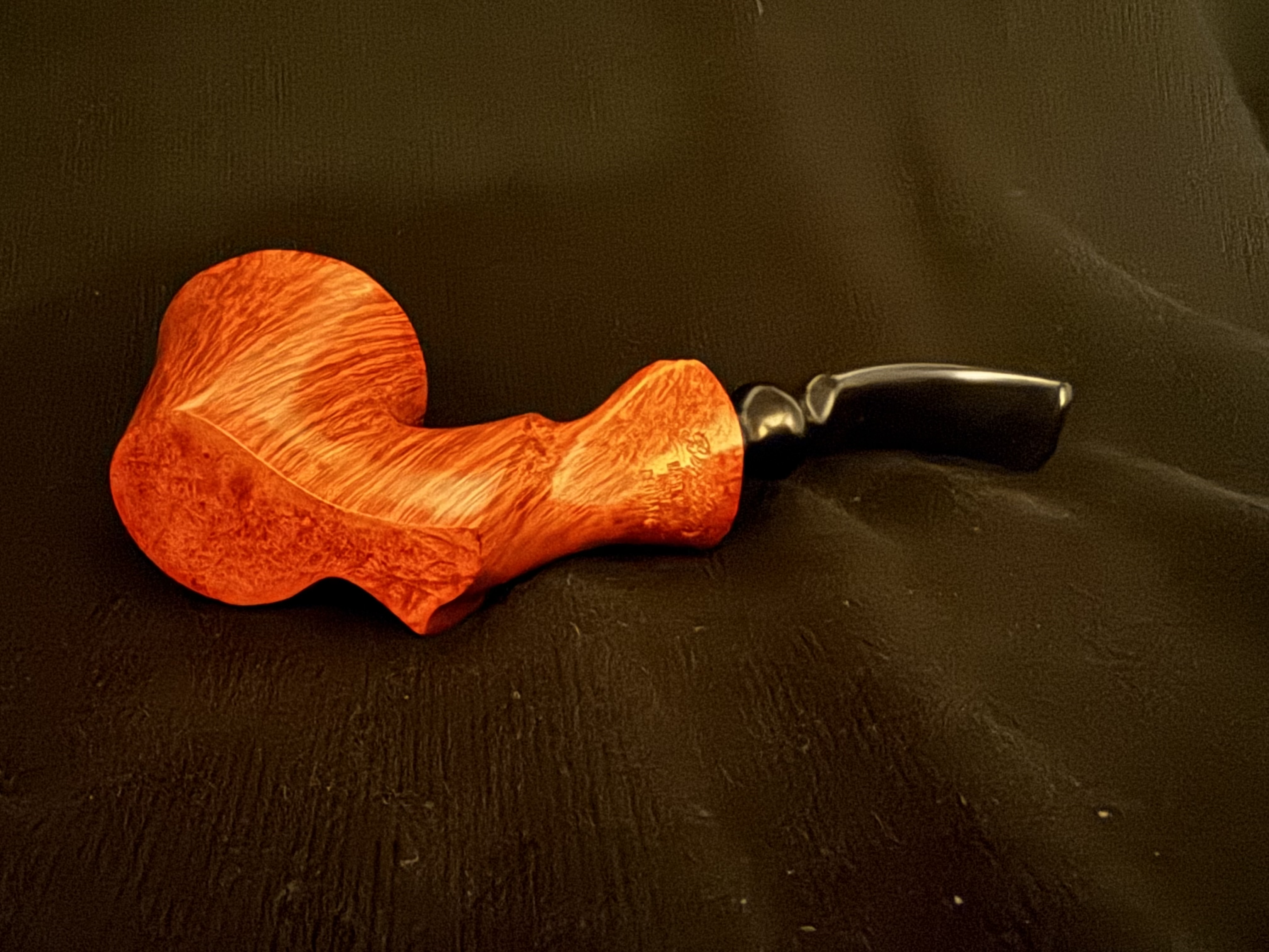 Ben Wade Hand Made Denmark Large Dublin Sitter Vulcanite Saddle Mortise Estate Pipe 7
